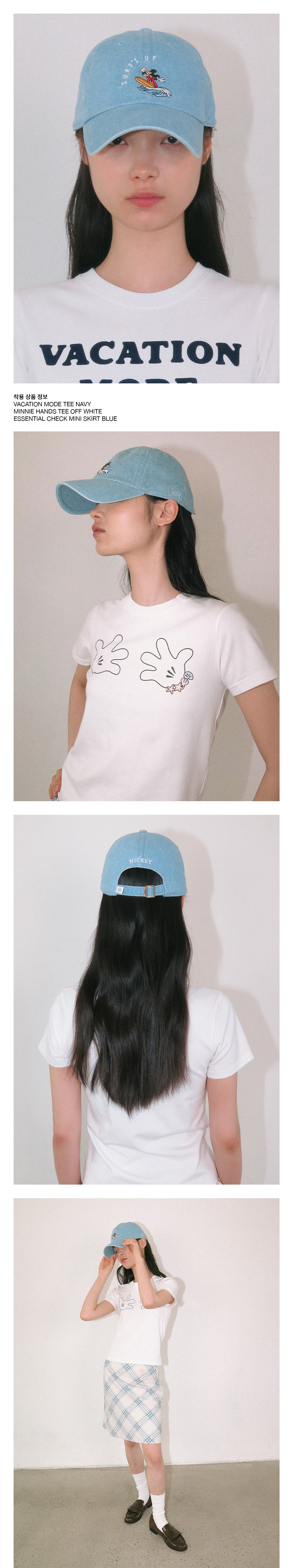 Kijun - Surfing Mickey_Cap (Blue) product image 1 | TRAB K-Fashion Australia