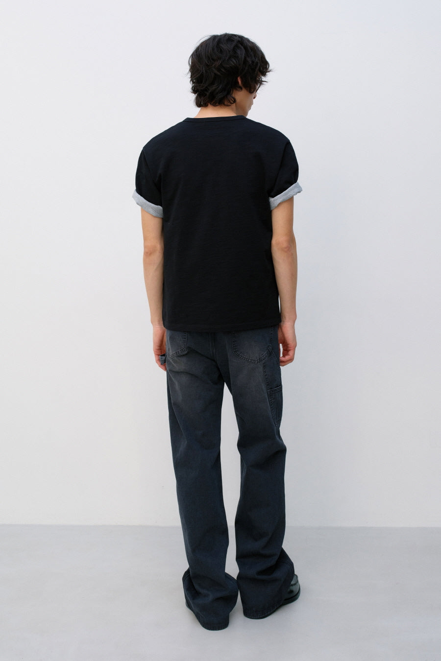 Insilence - Henley Neck Short Sleeve (Black) product image 4 | TRAB K-Fashion Australia
