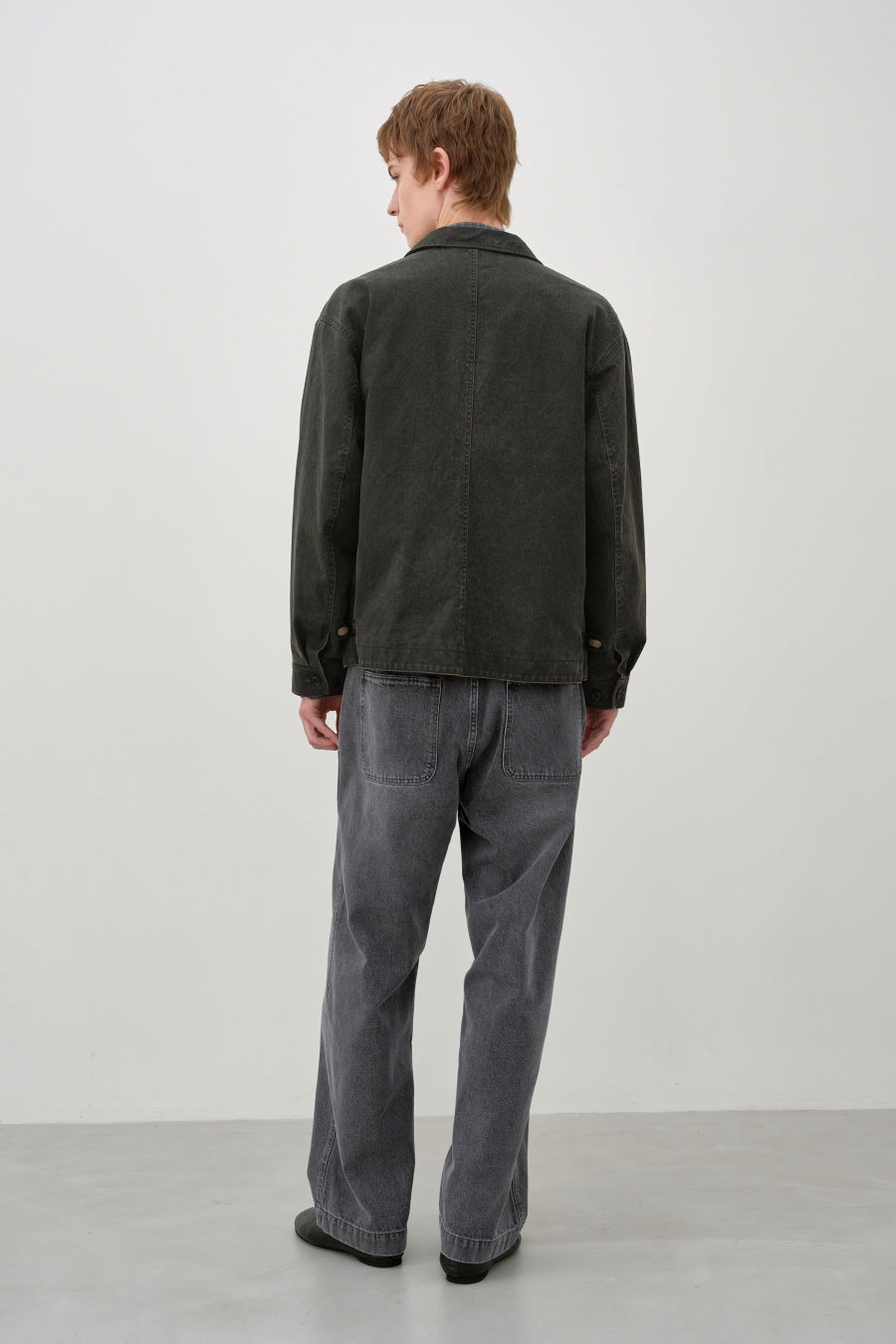 Insilence - Vintage Washed Deck Jacket v2 (Khaki) product image 6 | TRAB K-Fashion Australia