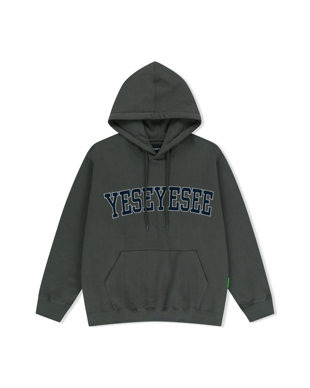 yeseyesee - Arch Logo Hoodie (Khaki) product image 1 | TRAB K-Fashion Australia