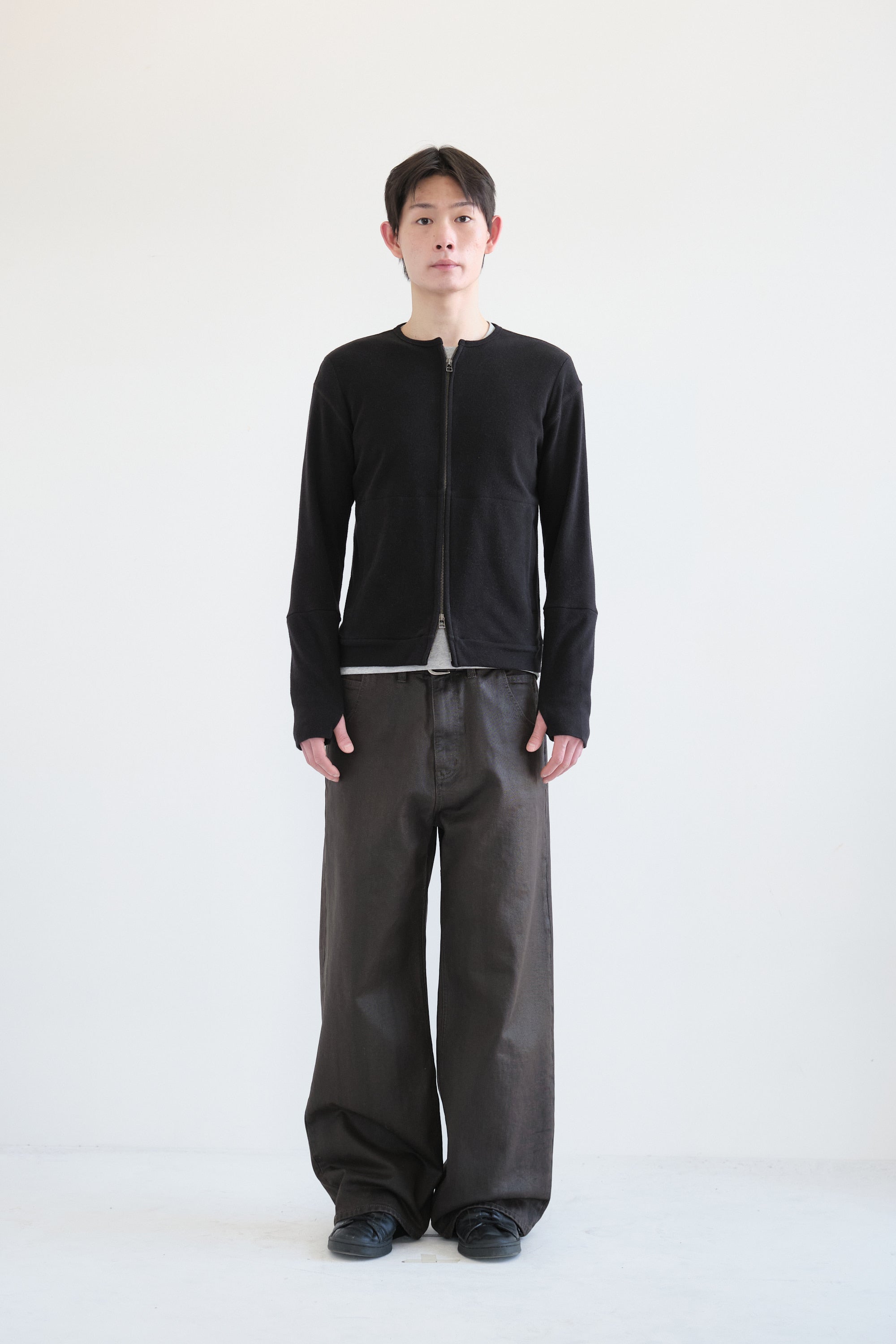Hatchingroom - Layer Cardigan V2 (Black) product image 4 | TRAB K-Fashion Australia