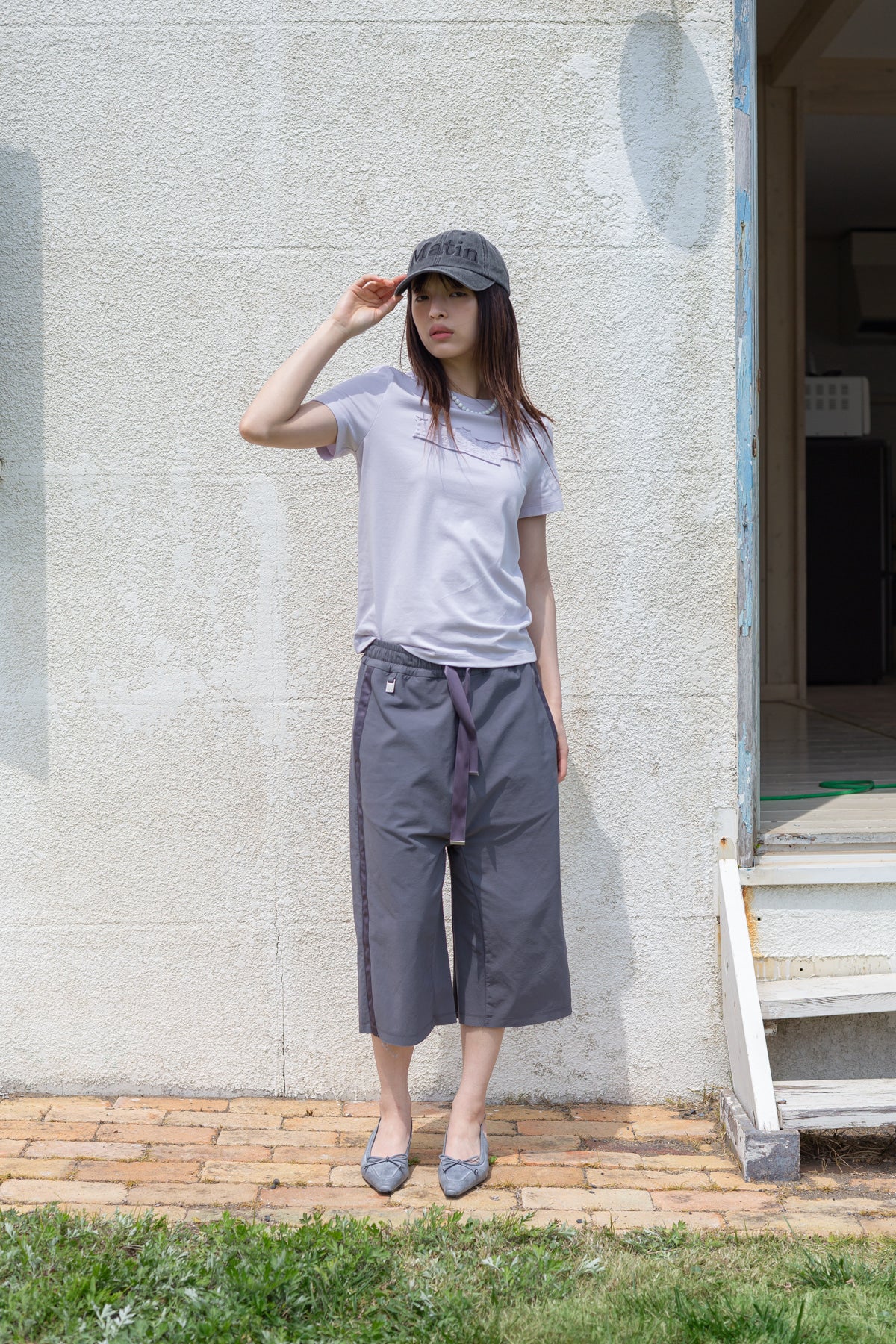 Matin Kim - Applique Logo Patch Top (Lilac) product image 4 | TRAB K-Fashion Australia
