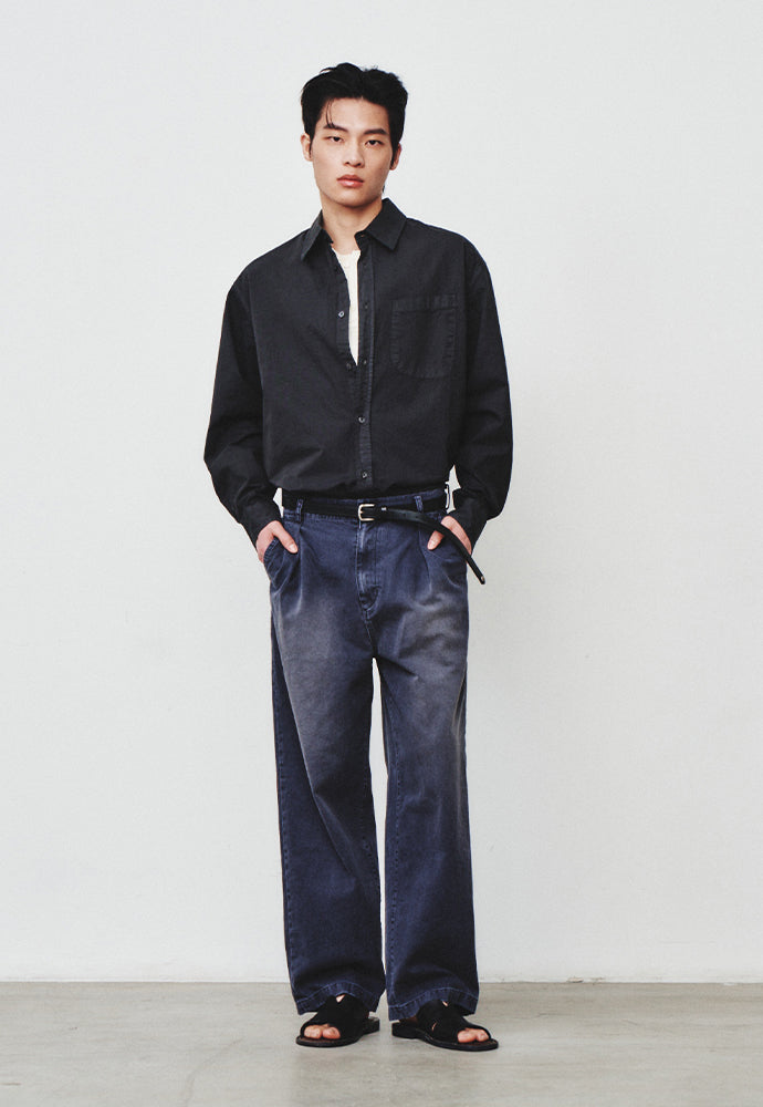 Art if acts - Padre Garment-dyed Shirt (Charcoal) product image 5 | TRAB K-Fashion Australia