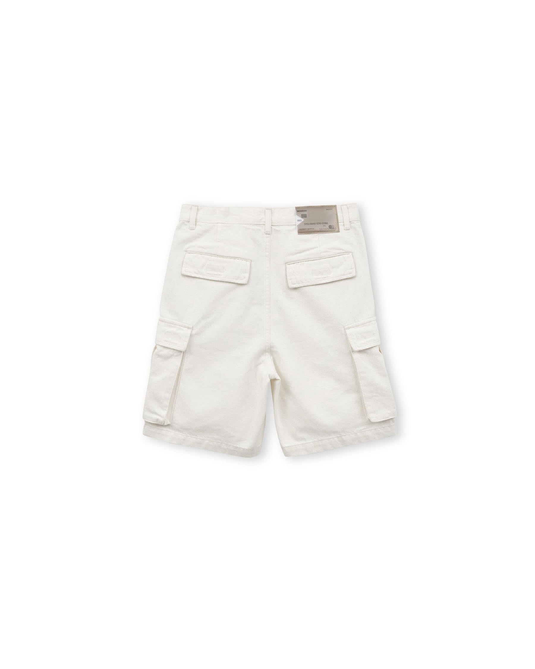 Brownyard - Military Denim Shorts (Ecru) product image 4 | TRAB K-Fashion Australia