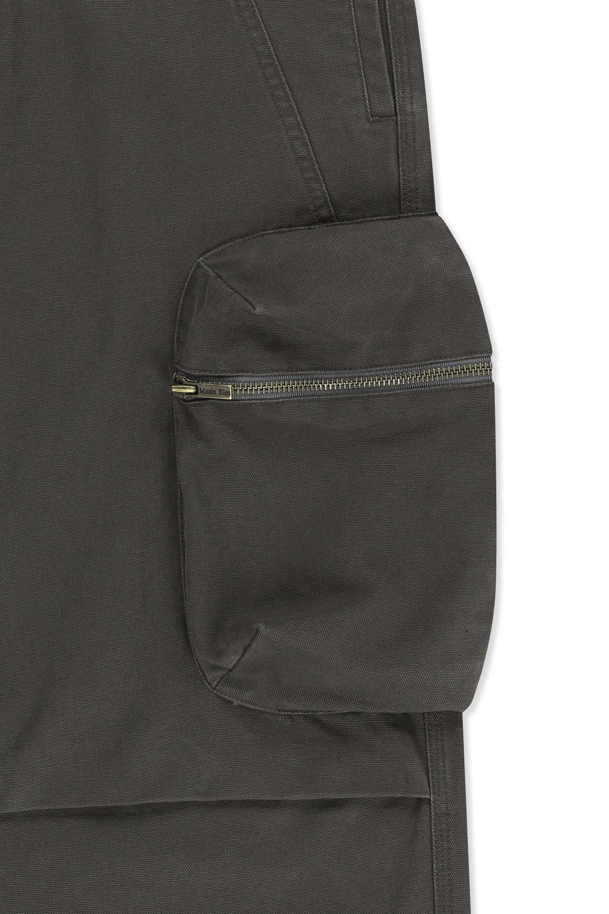 Matin Kim - Volume Tuck Cargo Pants (Charcoal) product image 4 | TRAB K-Fashion Australia