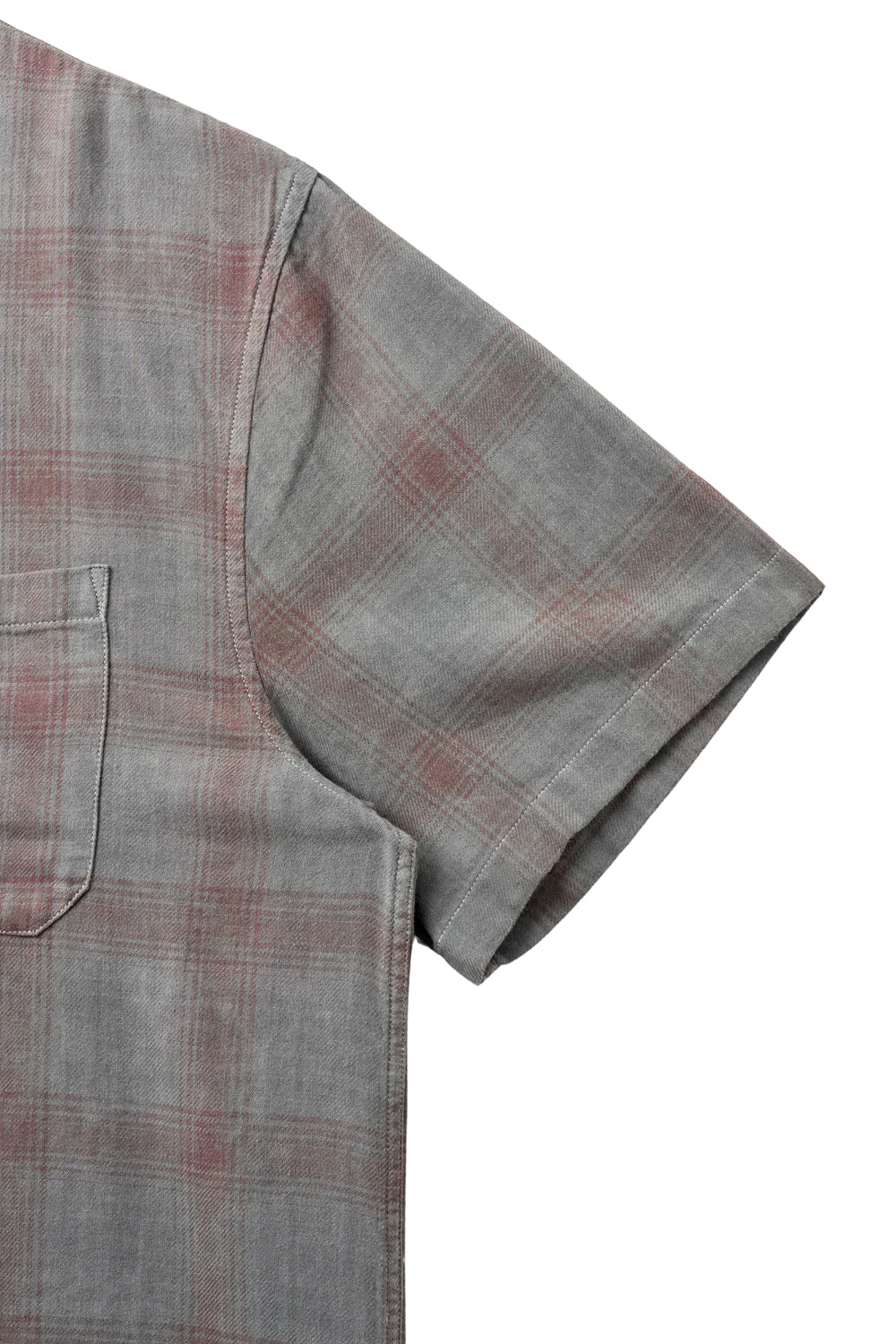 Hatchingroom - Arrow Shirt Over Dyed Bleached Check (Grey) product image 5 | TRAB K-Fashion Australia