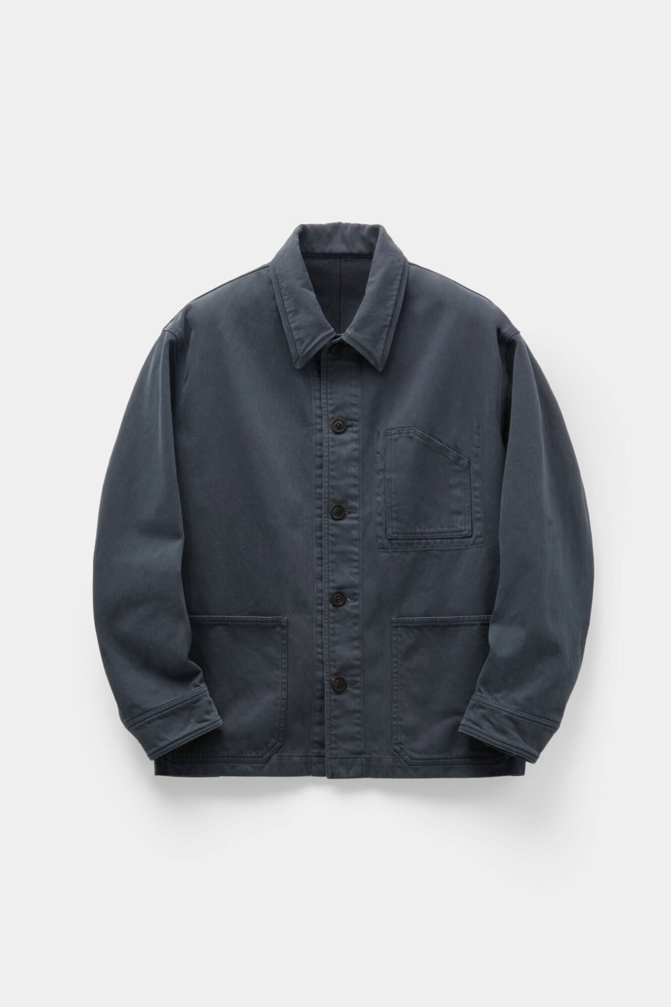 Coor - Dyed Moleskin Chore Jacket (Grayish Blue) product image 1 | TRAB K-Fashion Australia