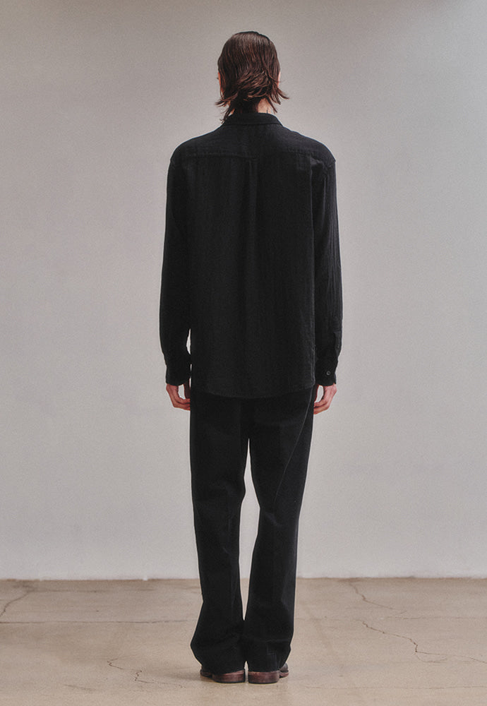Art if acts - Washed Gauze Shirt (Black) product image 5 | TRAB K-Fashion Australia