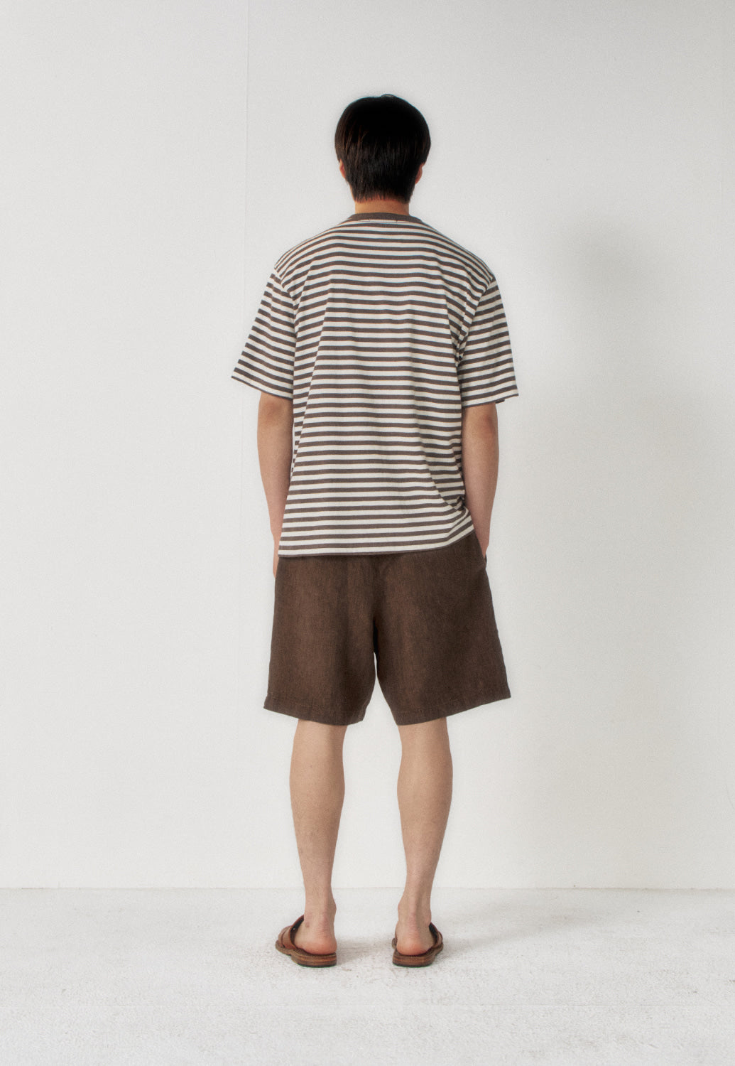Art if acts - French Stripe S/S Tee (Vintage Brown) product image 3 | TRAB K-Fashion Australia