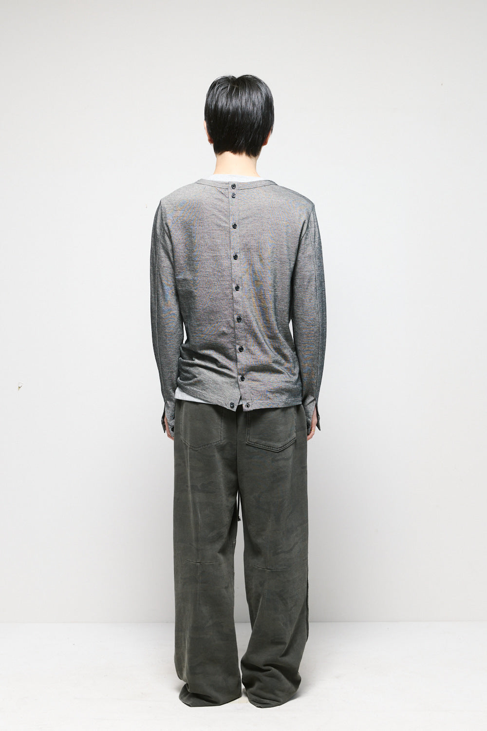 Hatchingroom - Triple Henley Neck Tee (Grey) product image 5 | TRAB K-Fashion Australia