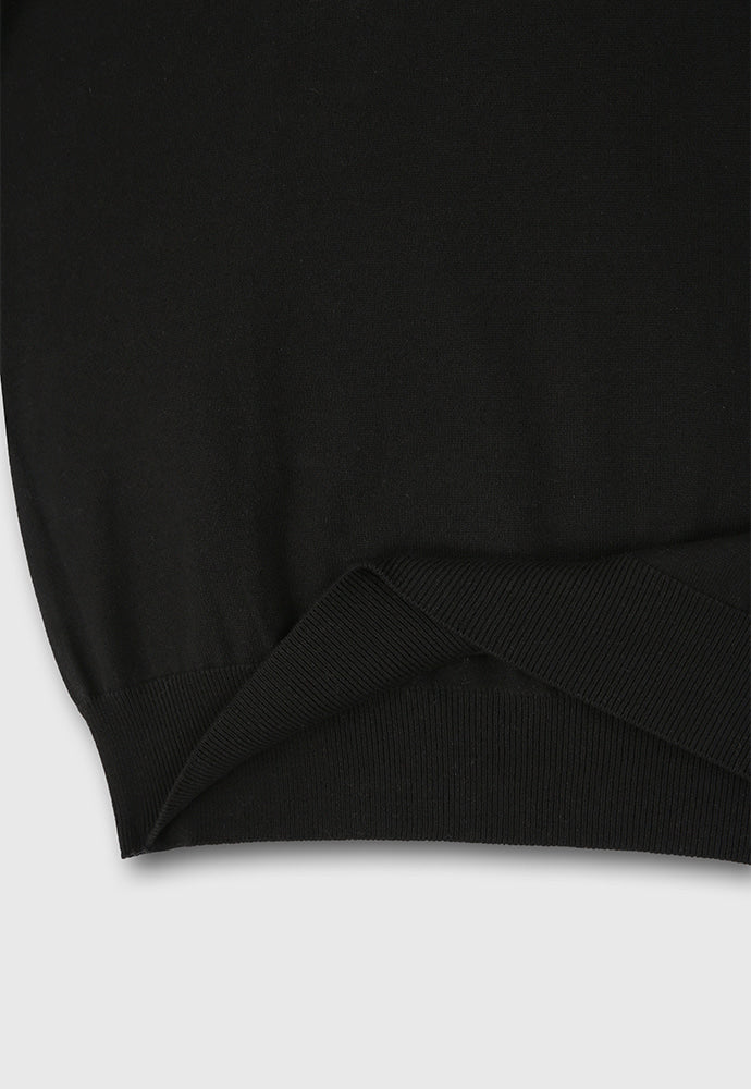 Tonywack - High Count Whole Garment Saddle Neck Knit (Black) product image 12 | TRAB K-Fashion Australia