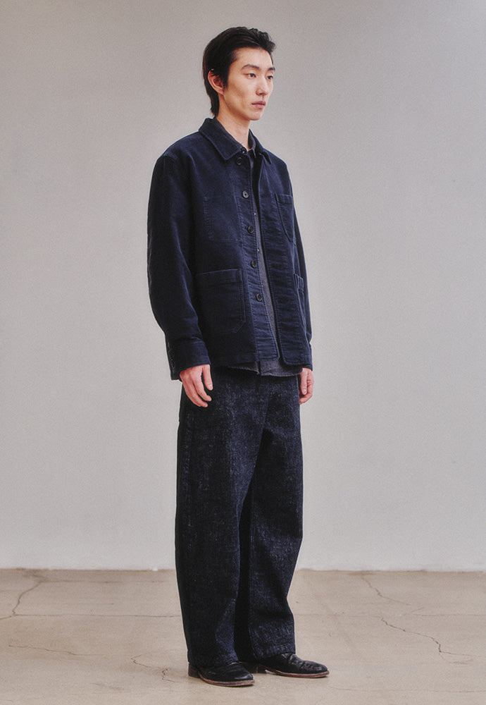 Art if acts - Washed Moleskin French Work Jacket (Vintage Navy) product image 4 | TRAB K-Fashion Australia