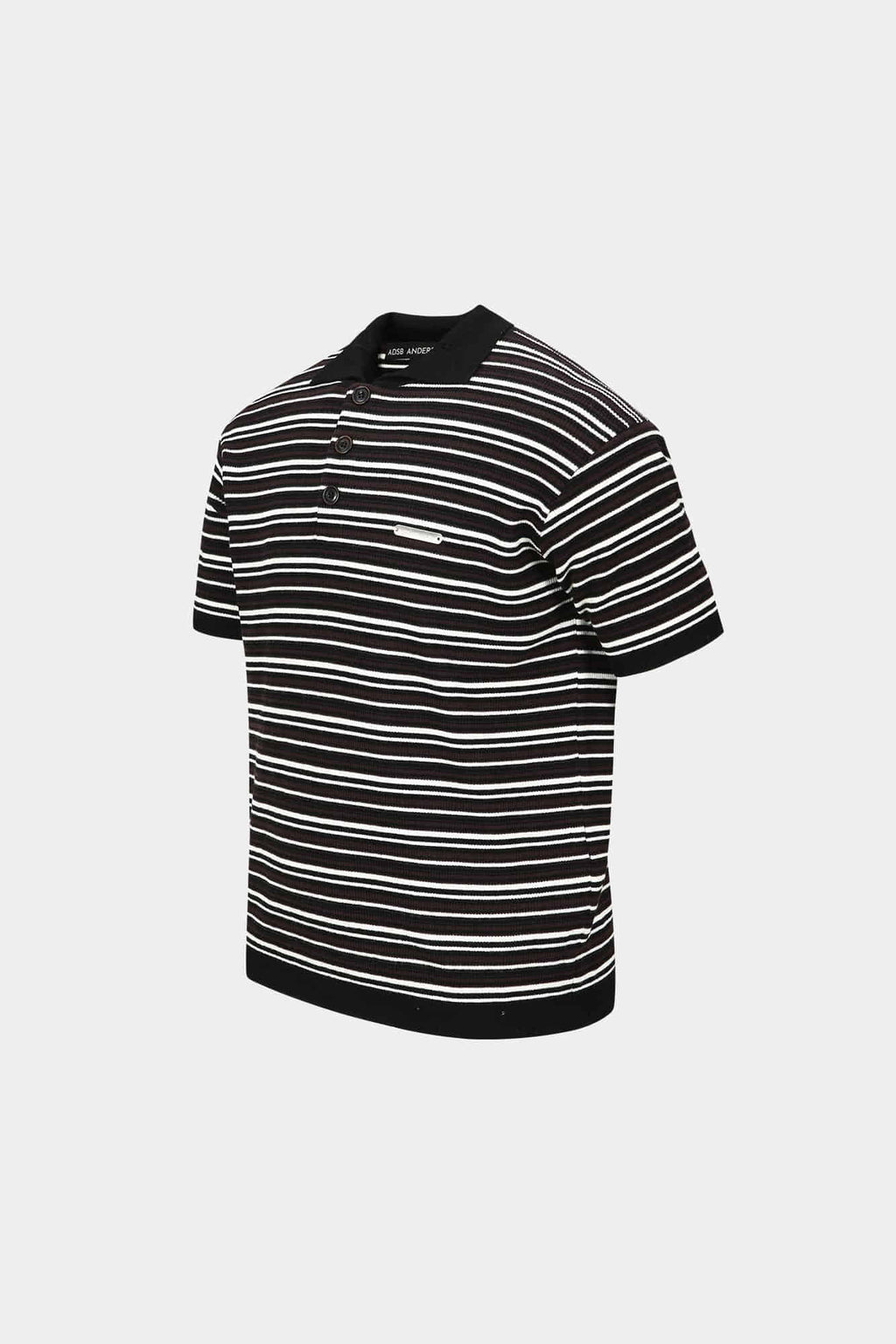 Andersson Bell - Stripe Polo Sweater (Black/Brown) product image 10 | TRAB K-Fashion Australia