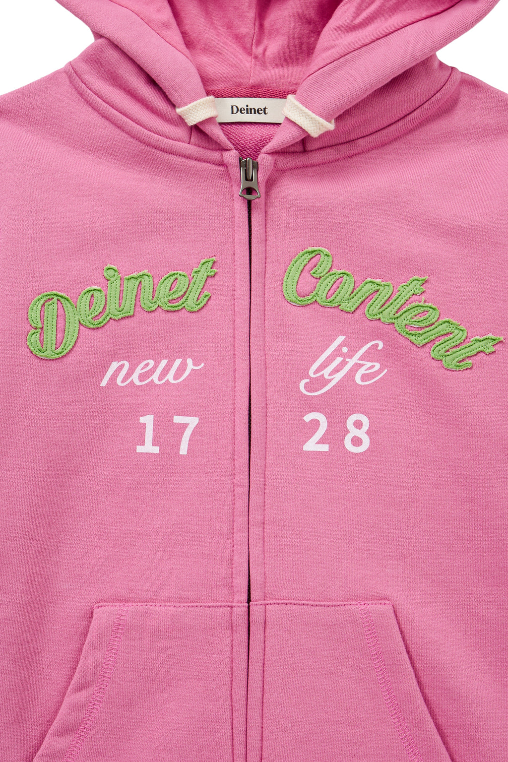 Deinet - Content Slim Hood Zip - Up (Pink) product image 4 | TRAB K-Fashion Australia