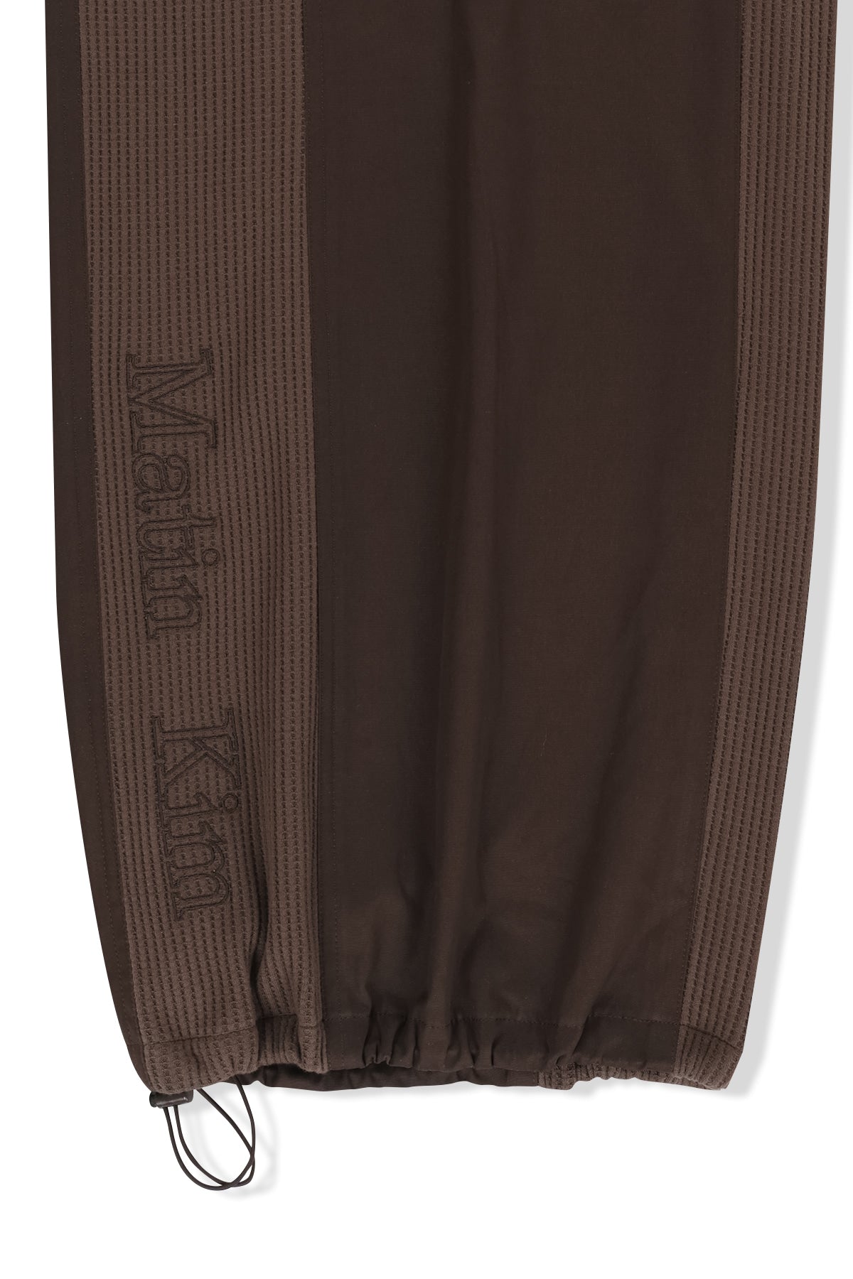 Matin Kim - Waffle Color Block Track Pants (Brown) product image 4 | TRAB K-Fashion Australia