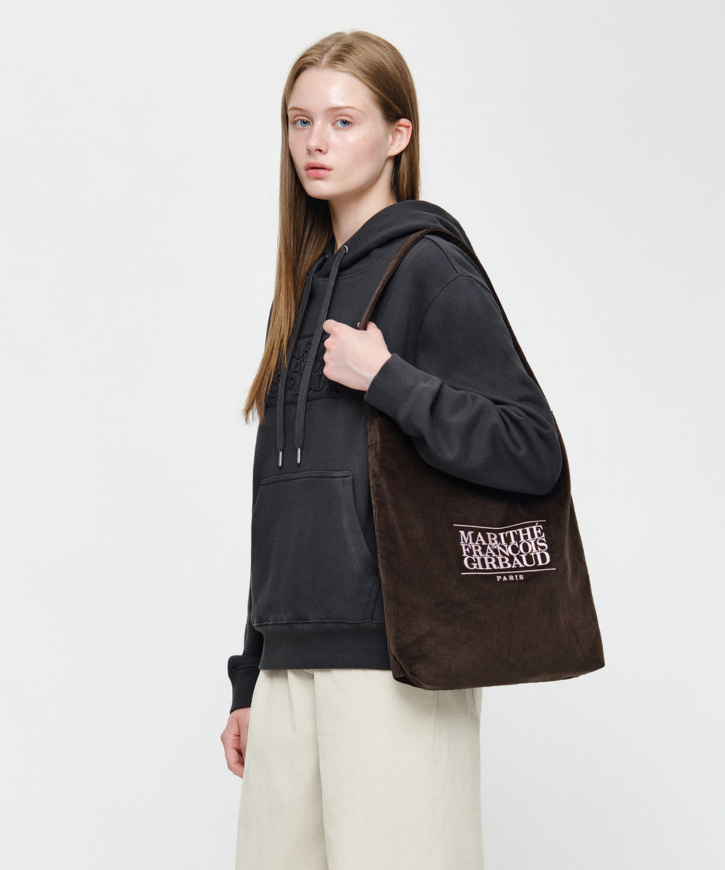 Marithe & Francois Girbaud - Classic Logo Corduroy Bag (Brown) product image 5 | TRAB K-Fashion Australia