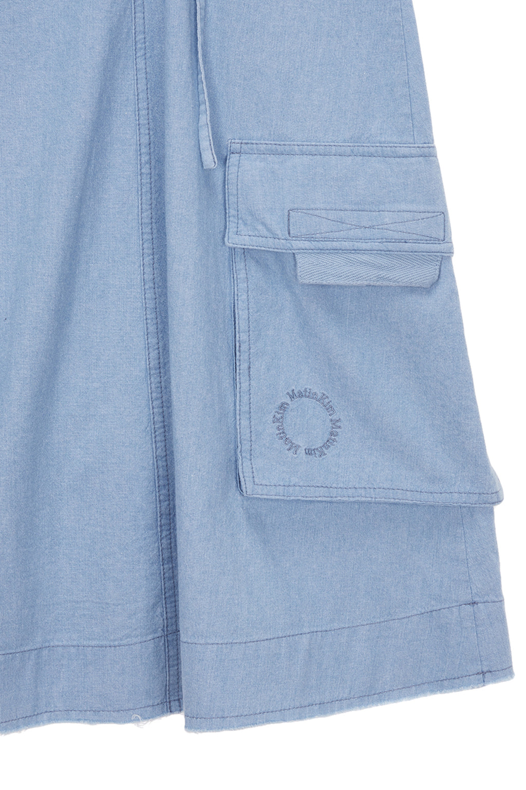 Matin Kim - Cargo Slip Mini Dress (Sky) product image 4 | TRAB K-Fashion Australia