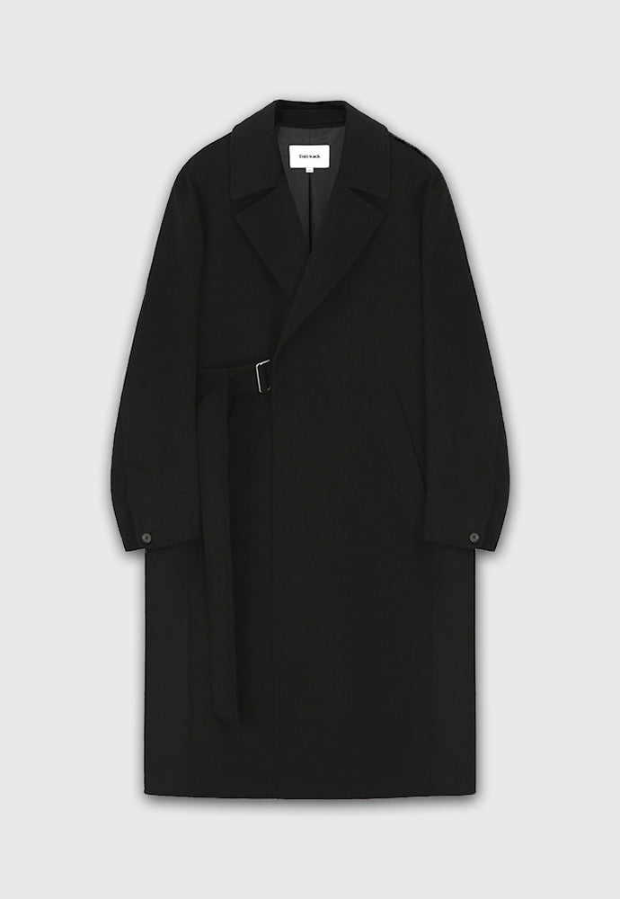 Tonywack - Double-Faced Wool And Cashmere Belted Coat (Black) product image 6 | TRAB K-Fashion Australia