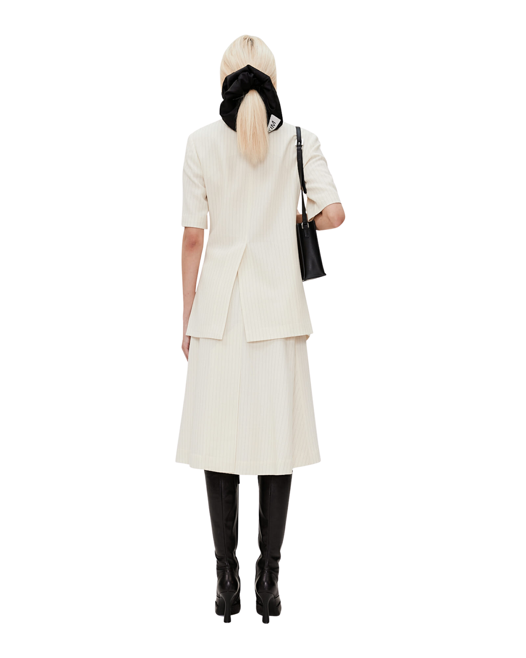 Kimhe Kim - Draped Collarless Wool Jacket (Ivory) product image 4 | TRAB K-Fashion Australia