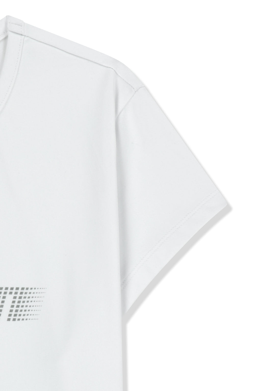 Matin Kim - Matin Pace Reflective Logo Slim Top (White) product image 4 | TRAB K-Fashion Australia