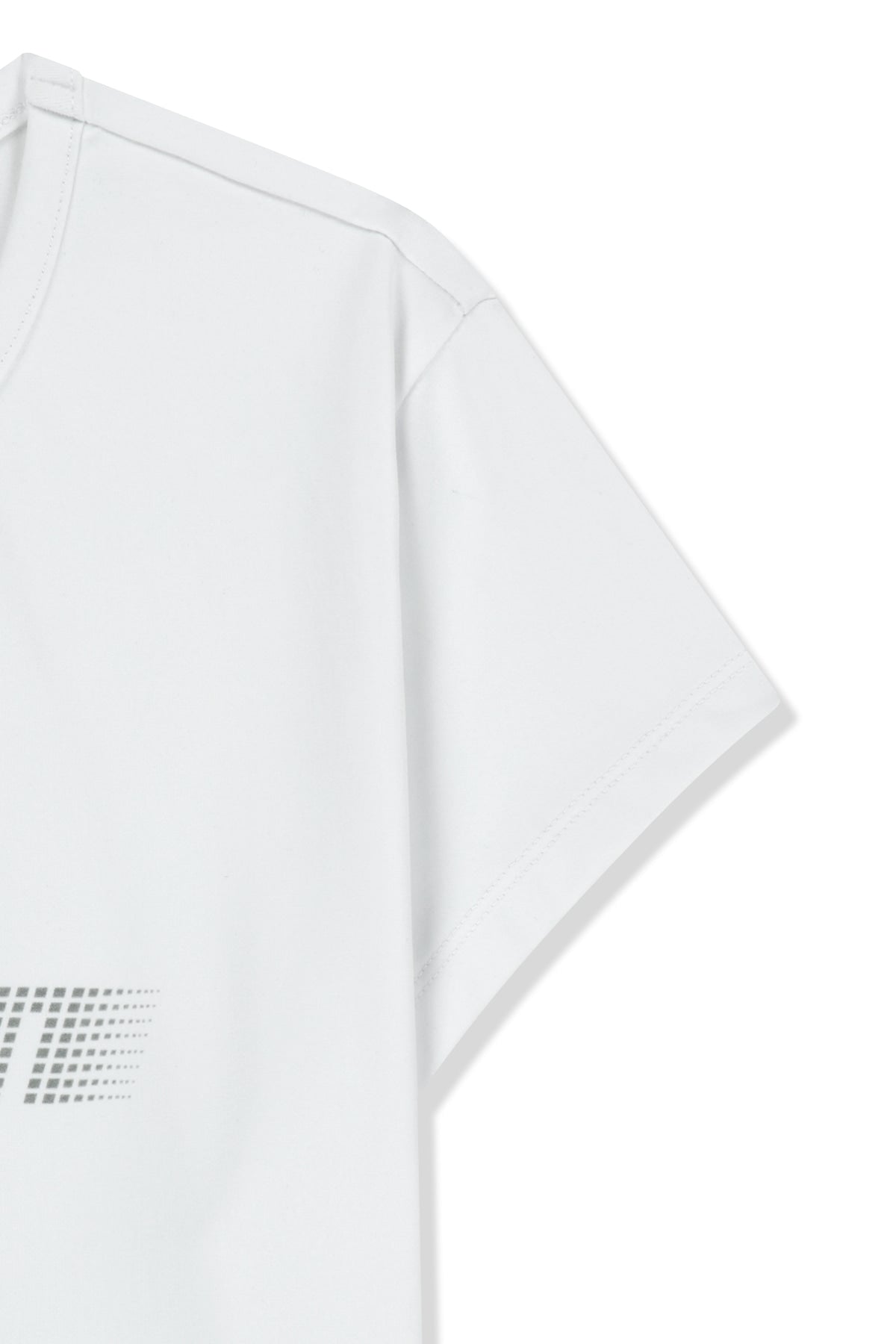 Matin Kim - Matin Pace Reflective Logo Slim Top (White) product image 4 | TRAB K-Fashion Australia