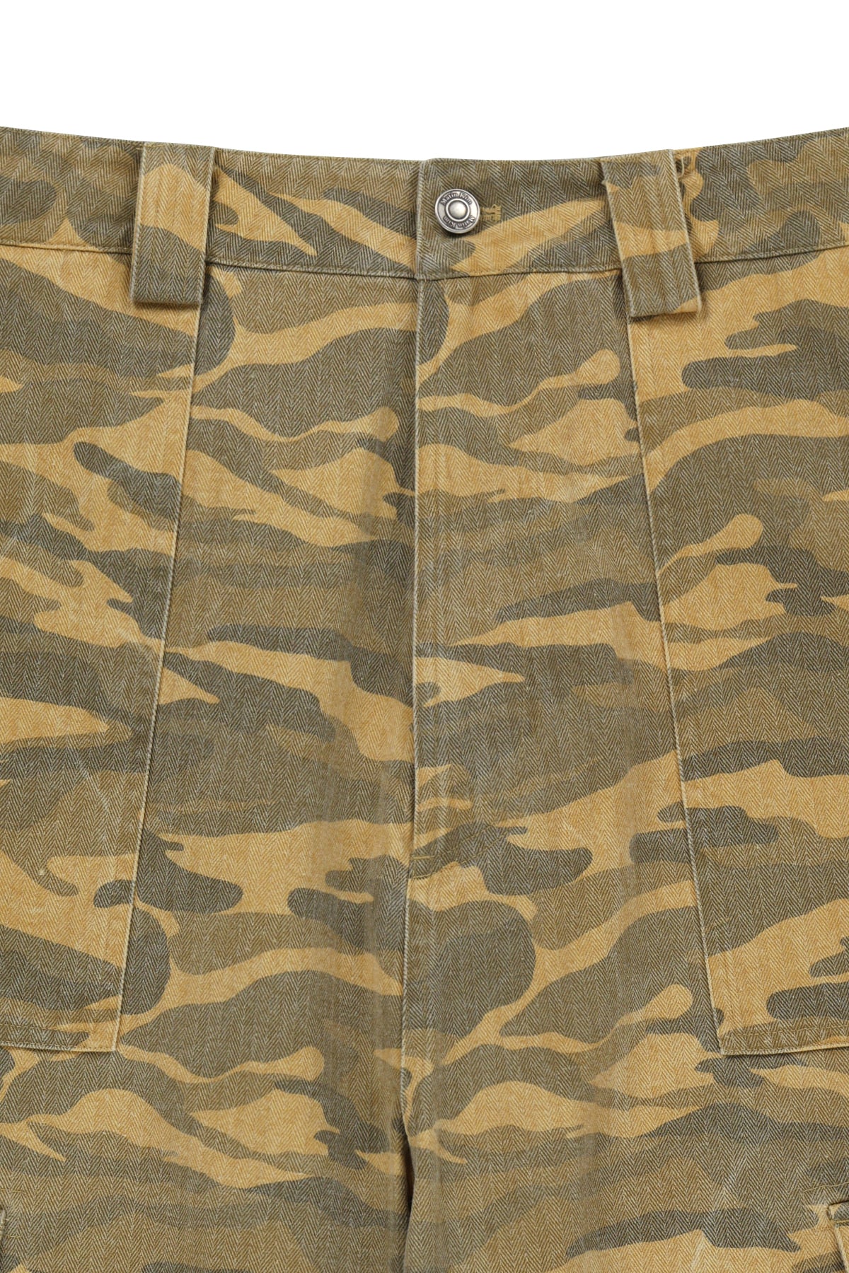 Matin Kim - Camouflage Cargo Bermuda Pants (Camel) product image 3 | TRAB K-Fashion Australia