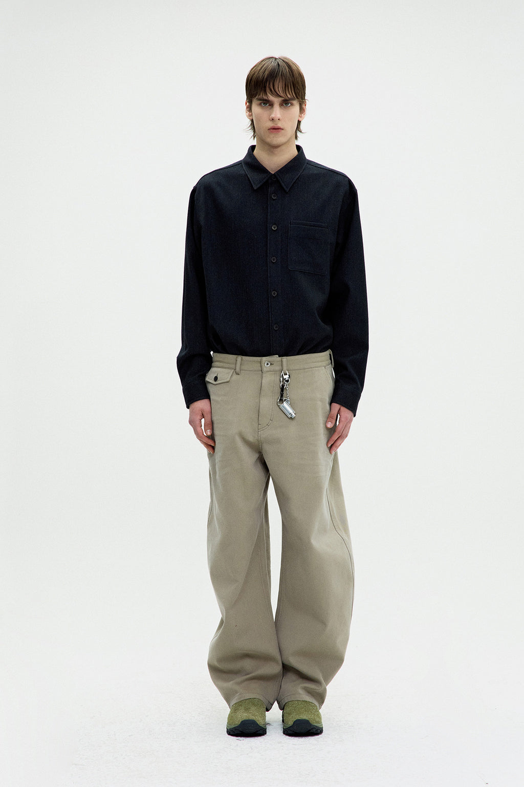 Coor - Wool Blend Rib Textured Shirt (Black) product image 2 | TRAB K-Fashion Australia