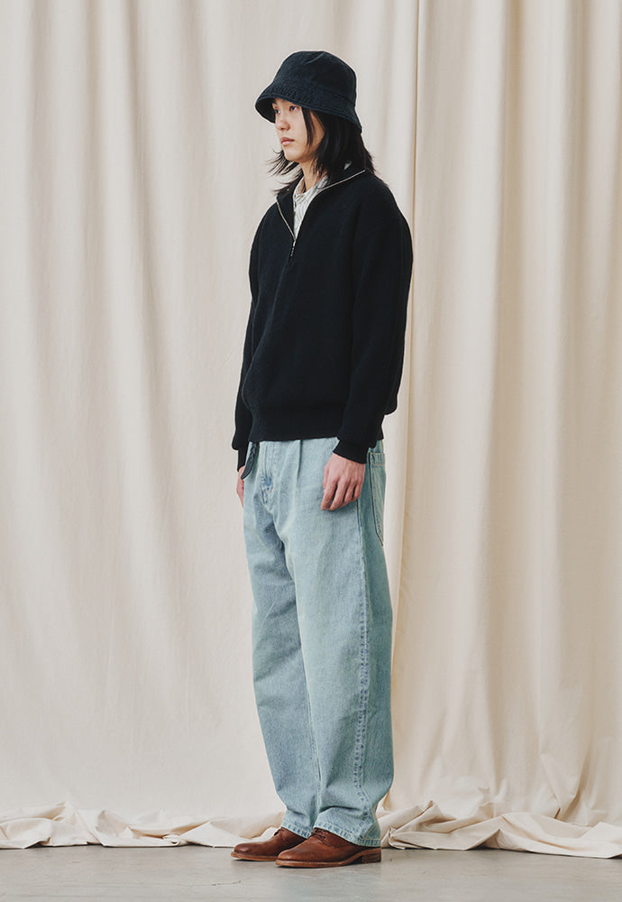 Art if acts - Half Zipup Turtle Neck Knit (Black) product image 4 | TRAB K-Fashion Australia