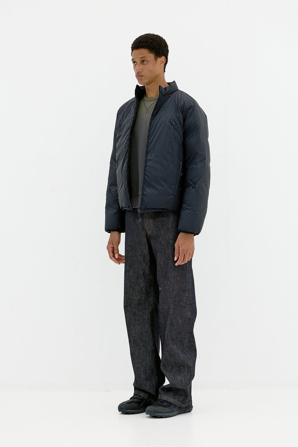 Coor - Multi Zip Light Down Jacket (Black) product image 3 | TRAB K-Fashion Australia