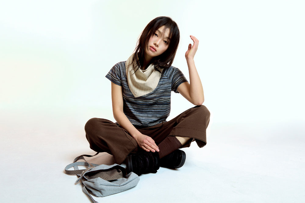 Coyseio - Soft Cropped Skirt Pants (Brown) product image 4 | TRAB K-Fashion Australia
