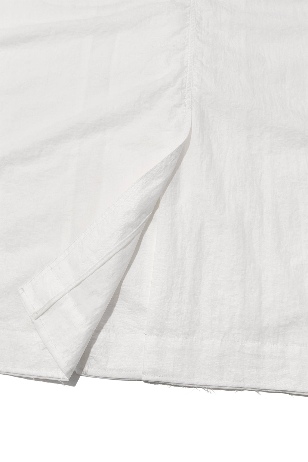 Matin Kim - Back Logo Point Nylon Long Coat (White) product image 7 | TRAB K-Fashion Australia
