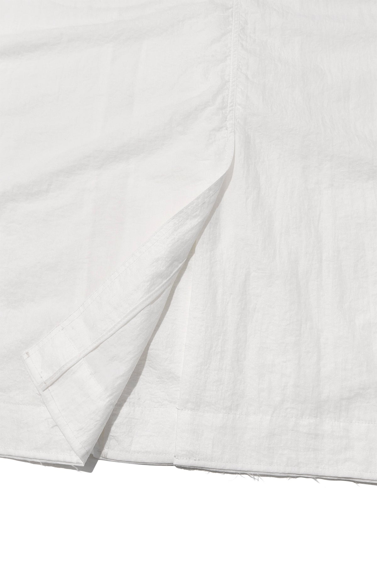 Matin Kim - Back Logo Point Nylon Long Coat (White) product image 7 | TRAB K-Fashion Australia