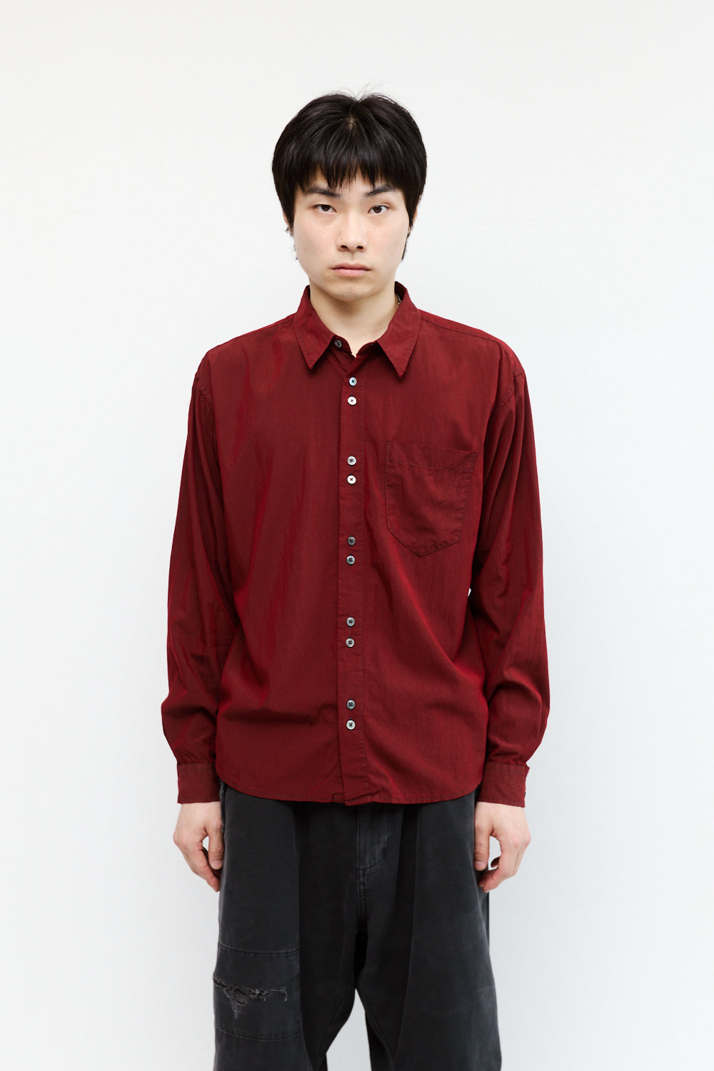 Hatchingroom - Rana Shirt Over Dyed Dark (Red) product image 10 | TRAB K-Fashion Australia