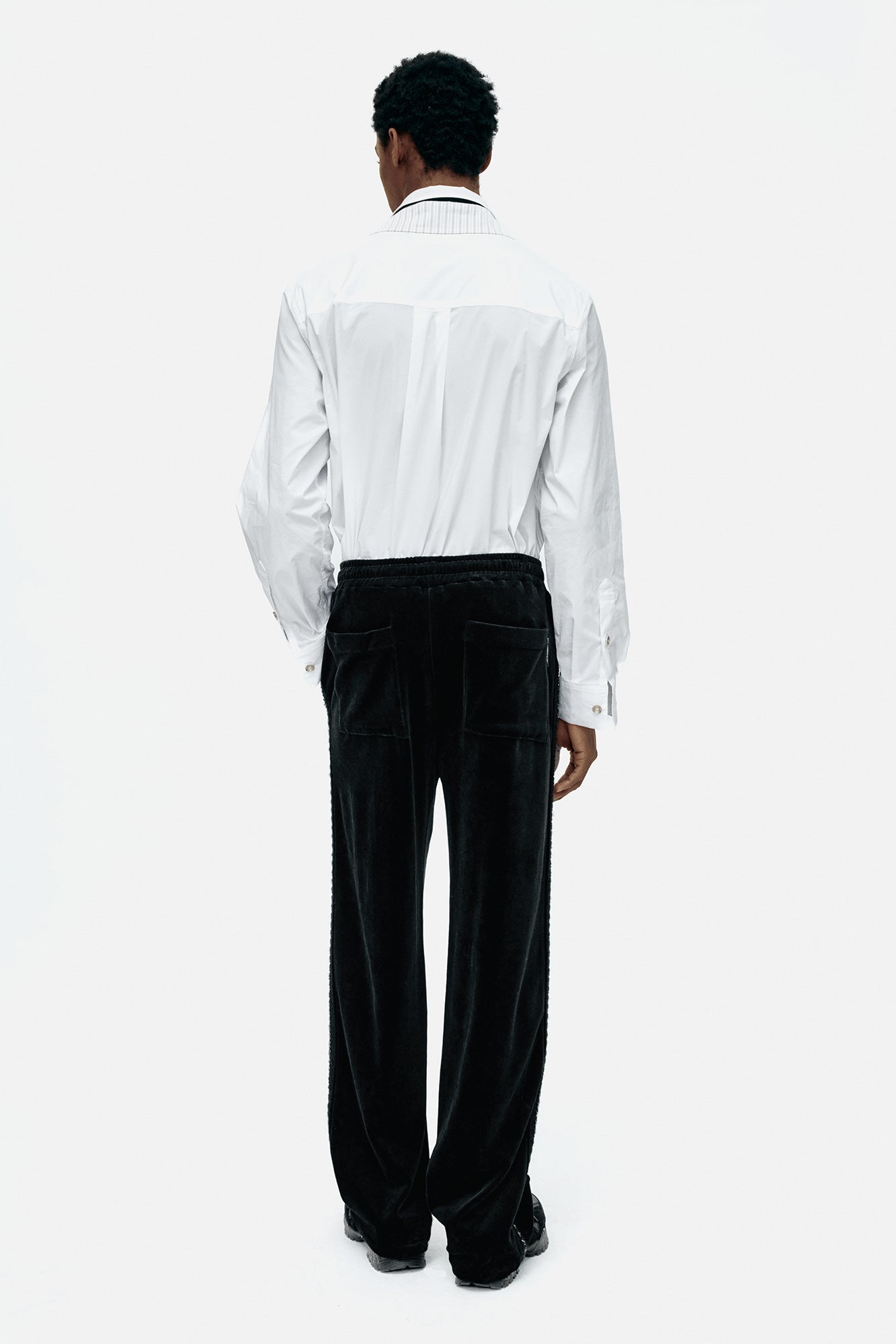Andersson Bell - Unisex Velvet Track Pants (Black) product image 4 | TRAB K-Fashion Australia