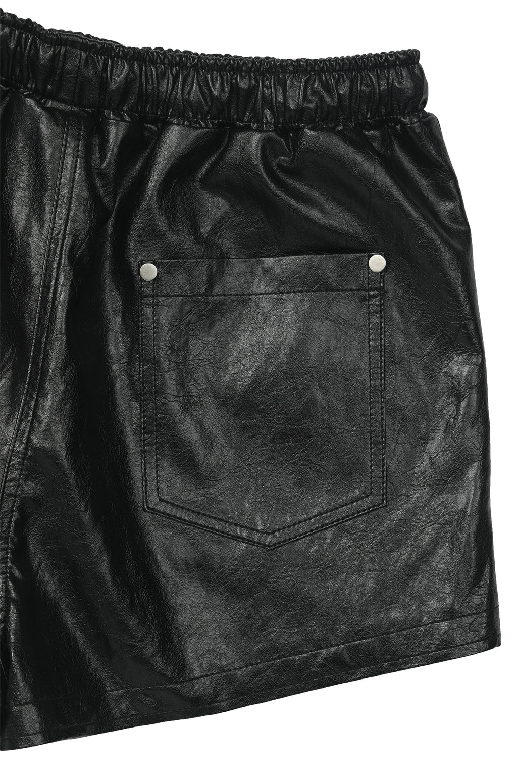 Deinet - Stud Point Faux Leather Shorts (Black) product image 13 | TRAB K-Fashion Australia