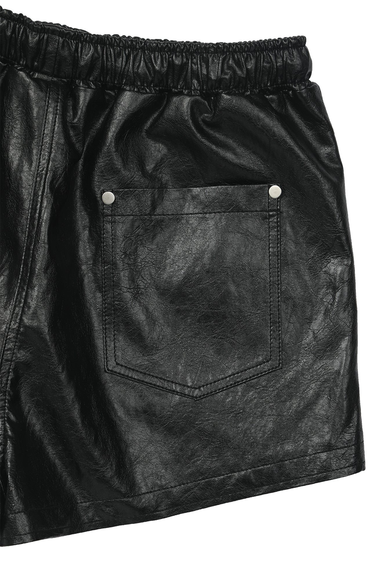 Deinet - Stud Point Faux Leather Shorts (Black) product image 13 | TRAB K-Fashion Australia