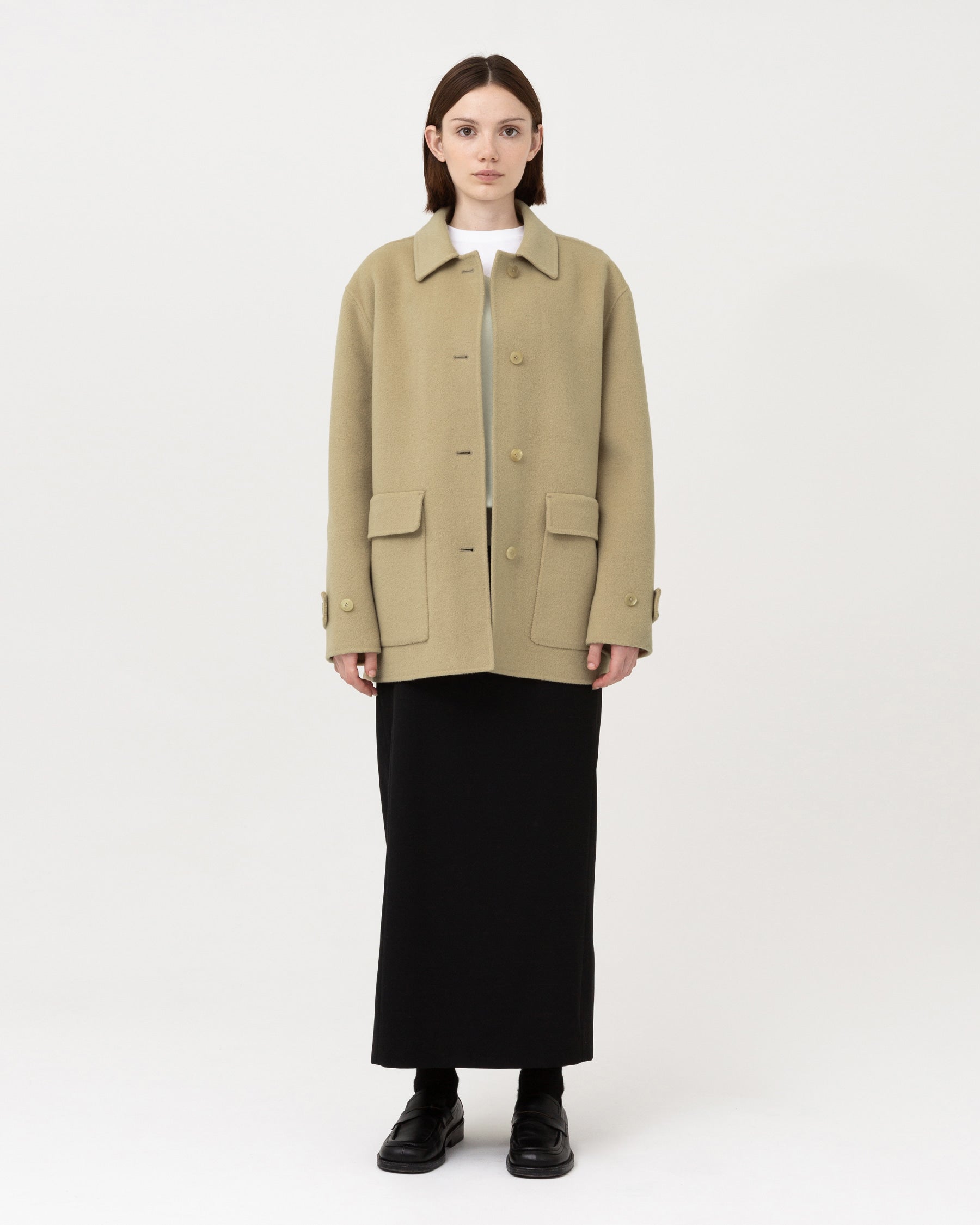 Brownyard - Handmade Half Coat (Beige) product image 4 | TRAB K-Fashion Australia