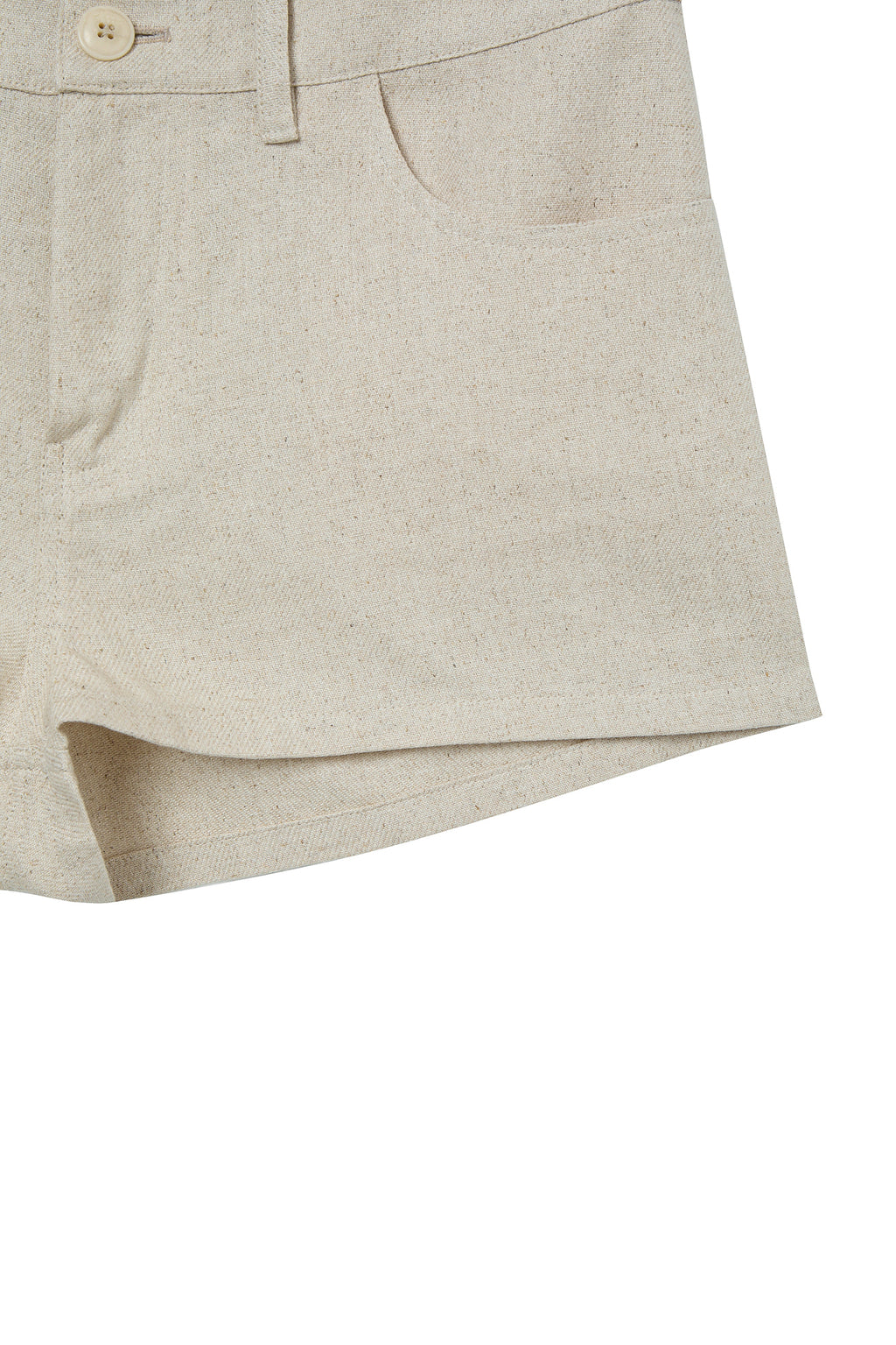 Deinet - Deinet D Logo Linen Shorts (Beige) product image 6 | TRAB K-Fashion Australia