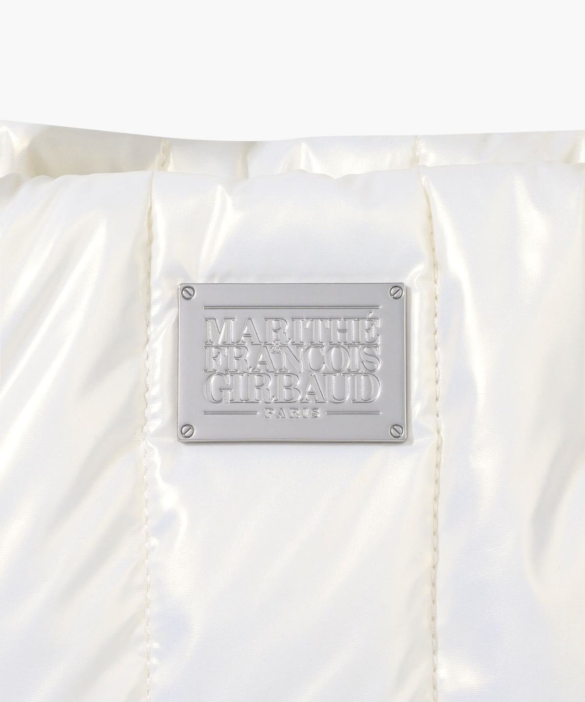 Marithe & Francois Girbaud - Classic Logo Matt Metallic Padding Bag (Ivory) product image 4 | TRAB K-Fashion Australia