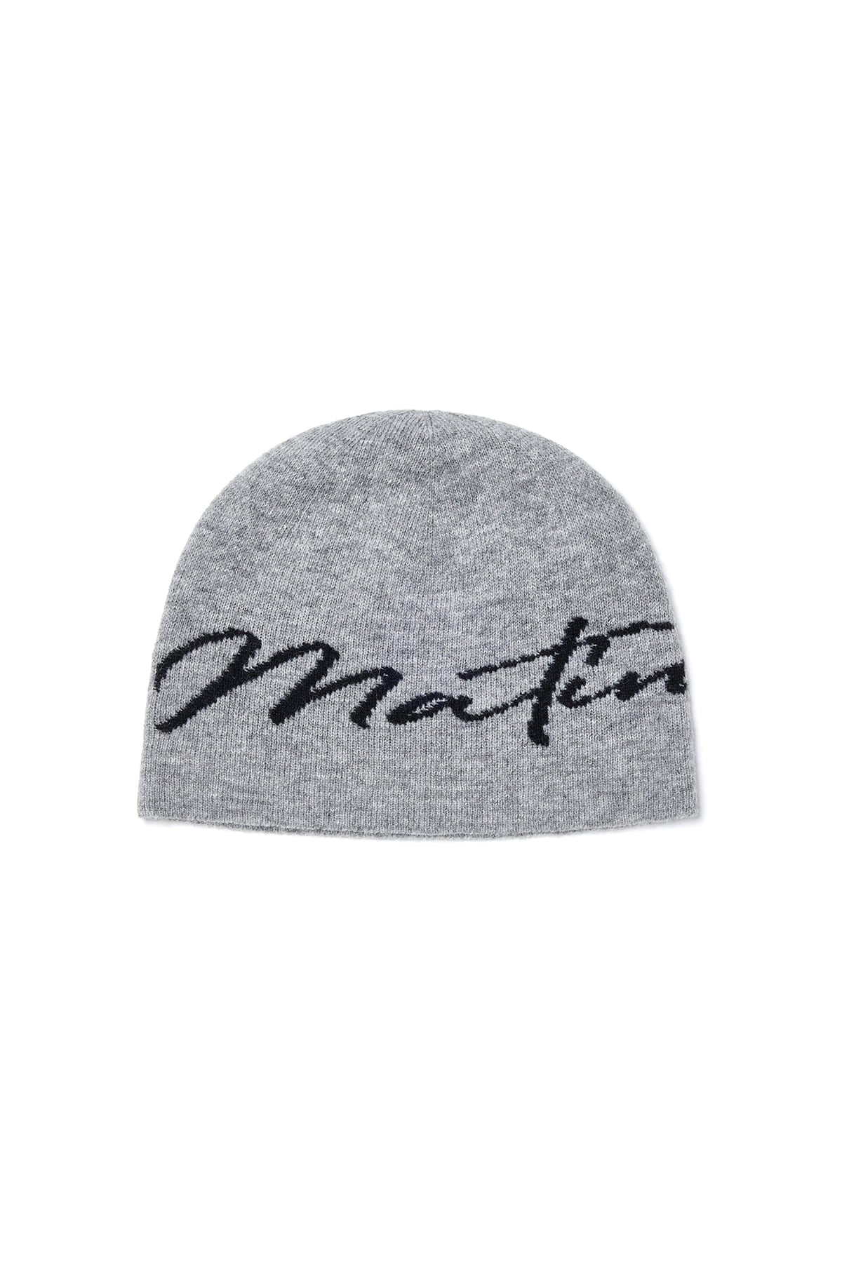 Matin Kim - Matin Logo Script Beanie (Grey) product image 1 | TRAB K-Fashion Australia