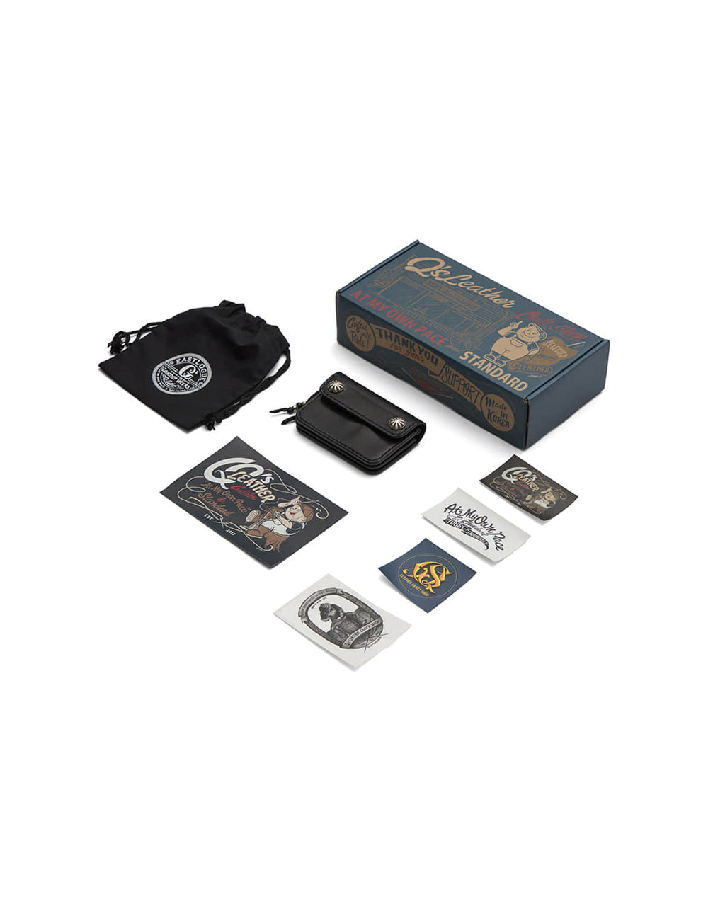 Eastlogue - Q's Mini Trucker Wallet El Concho Ver. (Black) product image 9 | TRAB K-Fashion Australia