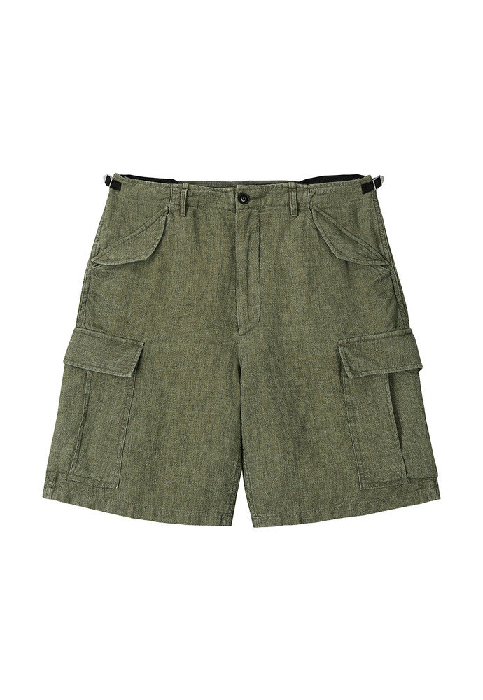 Art if acts - Linen M-51 Shorts (Khaki) product image 6 | TRAB K-Fashion Australia