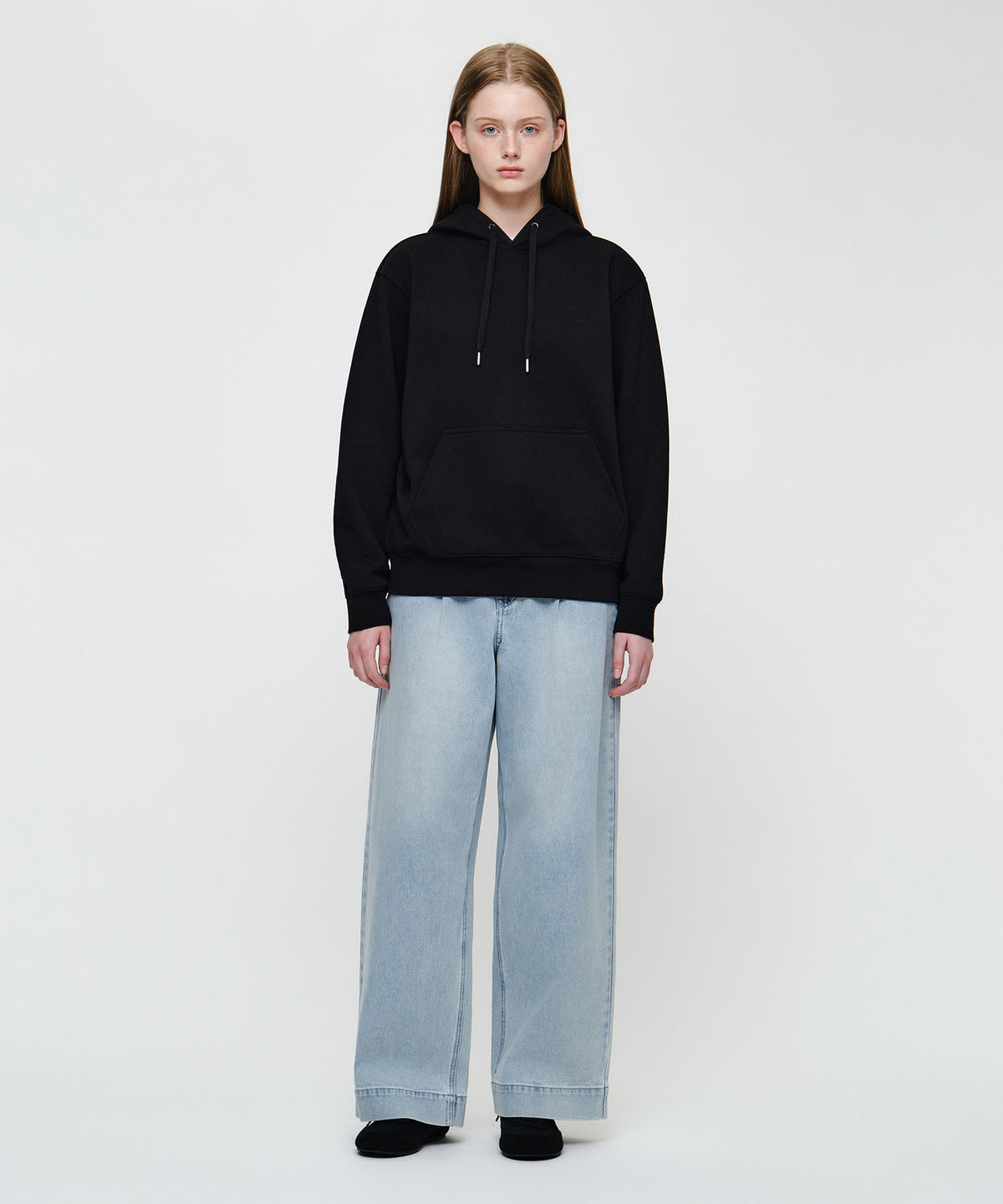 Marithe & Francois Girbaud - Small Classic Logo Embroidery Hoodie (Black) product image 4 | TRAB K-Fashion Australia