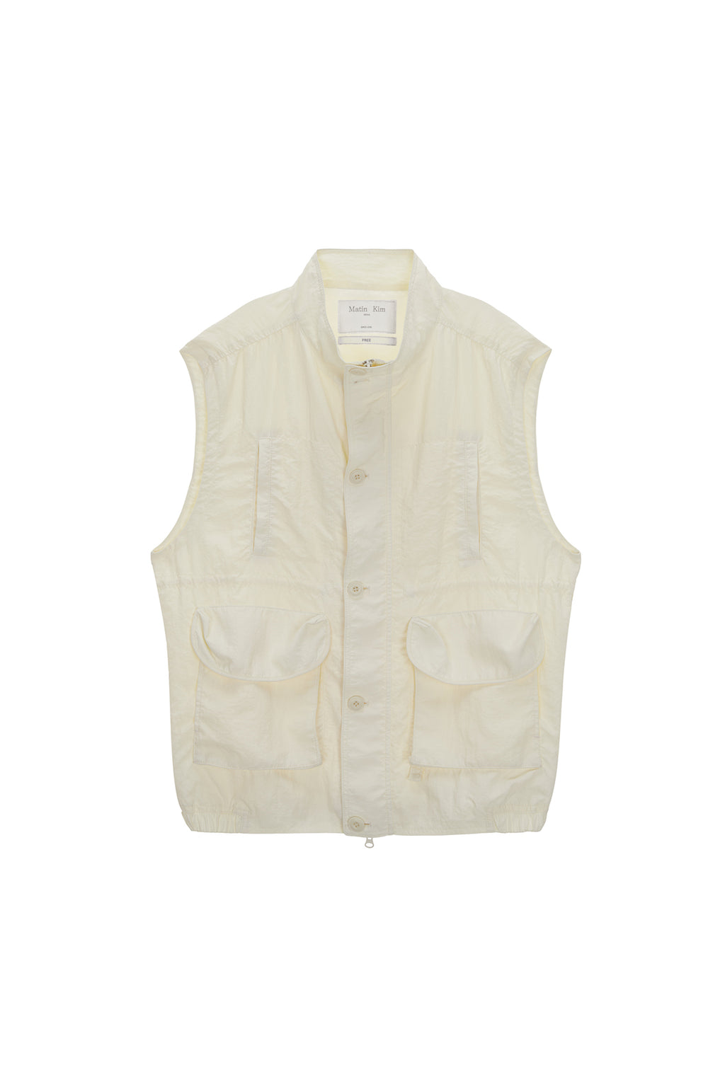 Matin Kim - Nylon Fishing Vest (Light Yellow) product image 1 | TRAB K-Fashion Australia