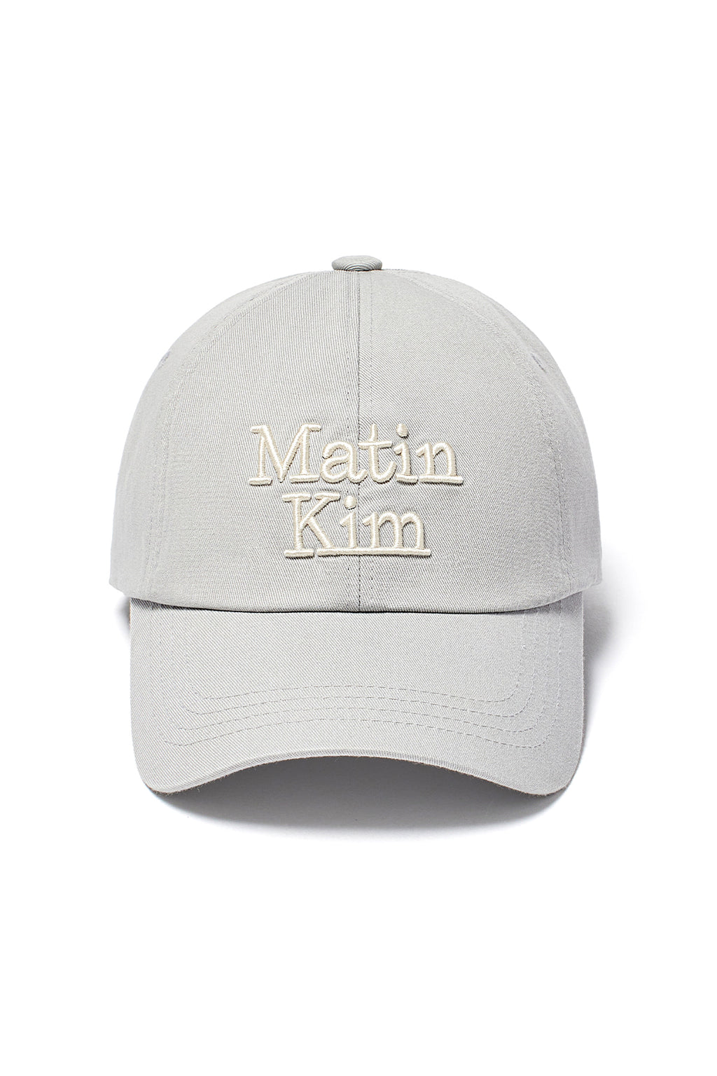 Matin Kim - Matin Volume Logo Ball Cap (Grey) product image 1 | TRAB K-Fashion Australia