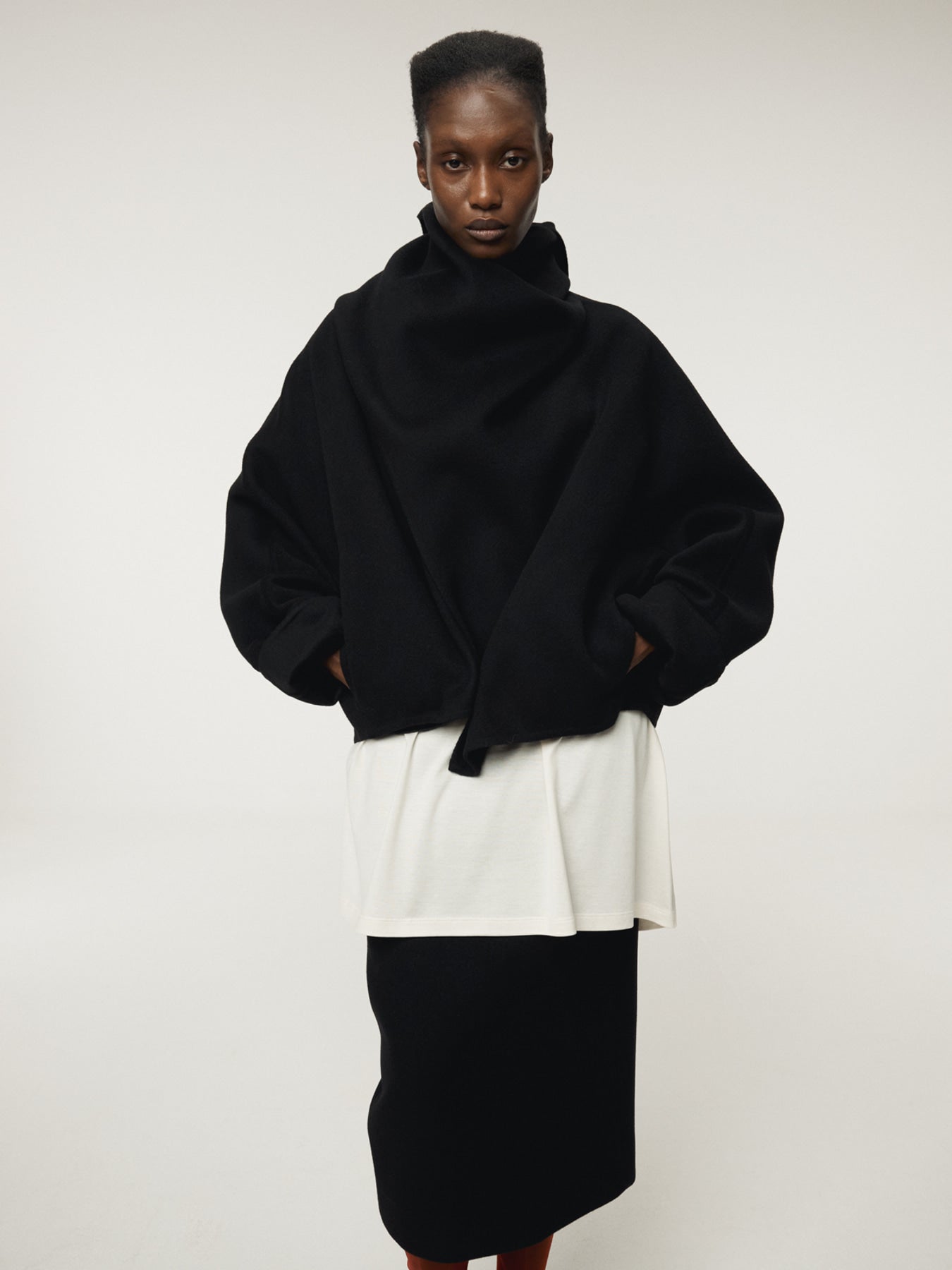 Recto - Wool Midi Skirt (Black) product image 6 | TRAB K-Fashion Australia