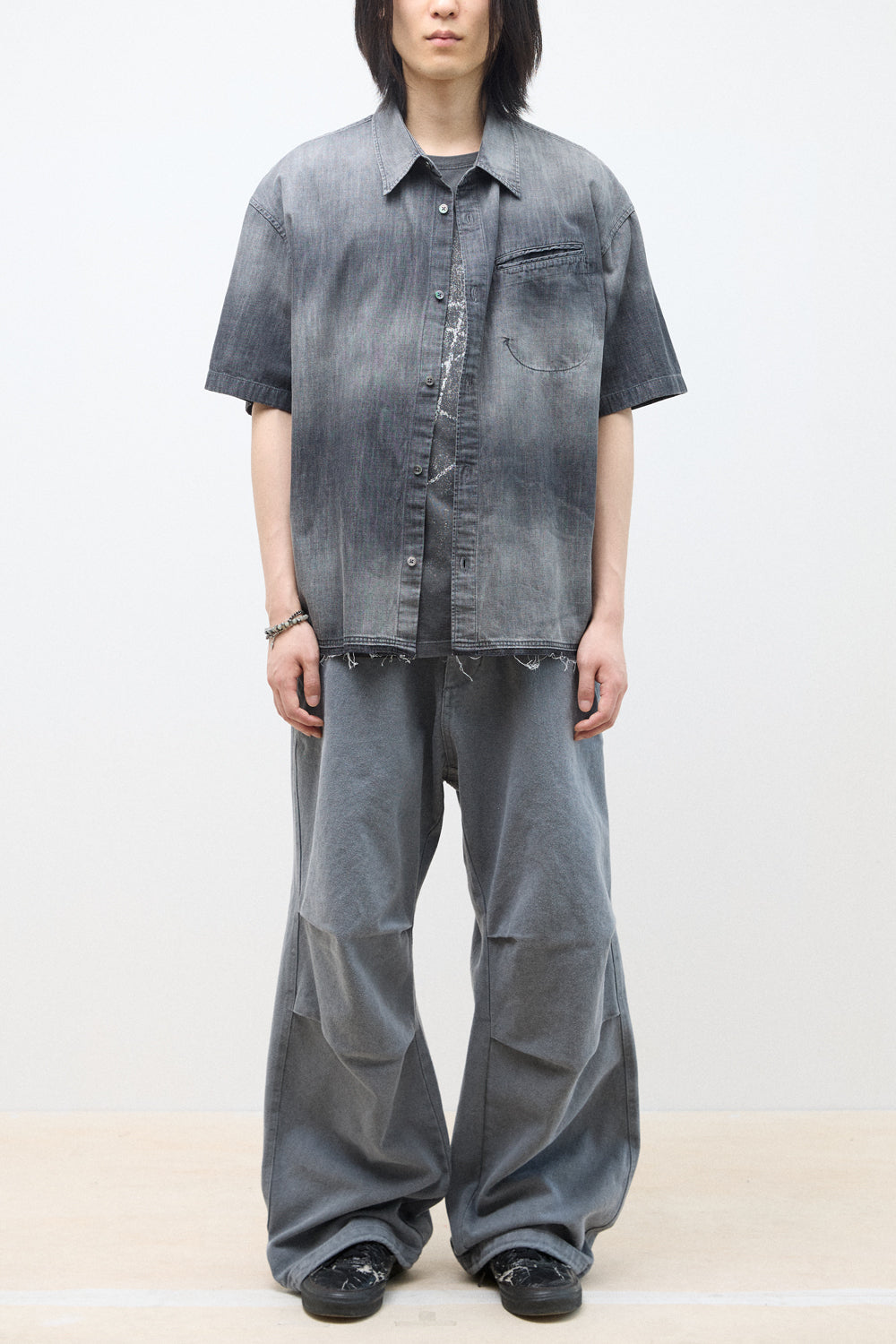 Hatchingroom - Over Shirt Denim (Grey) product image 8 | TRAB K-Fashion Australia