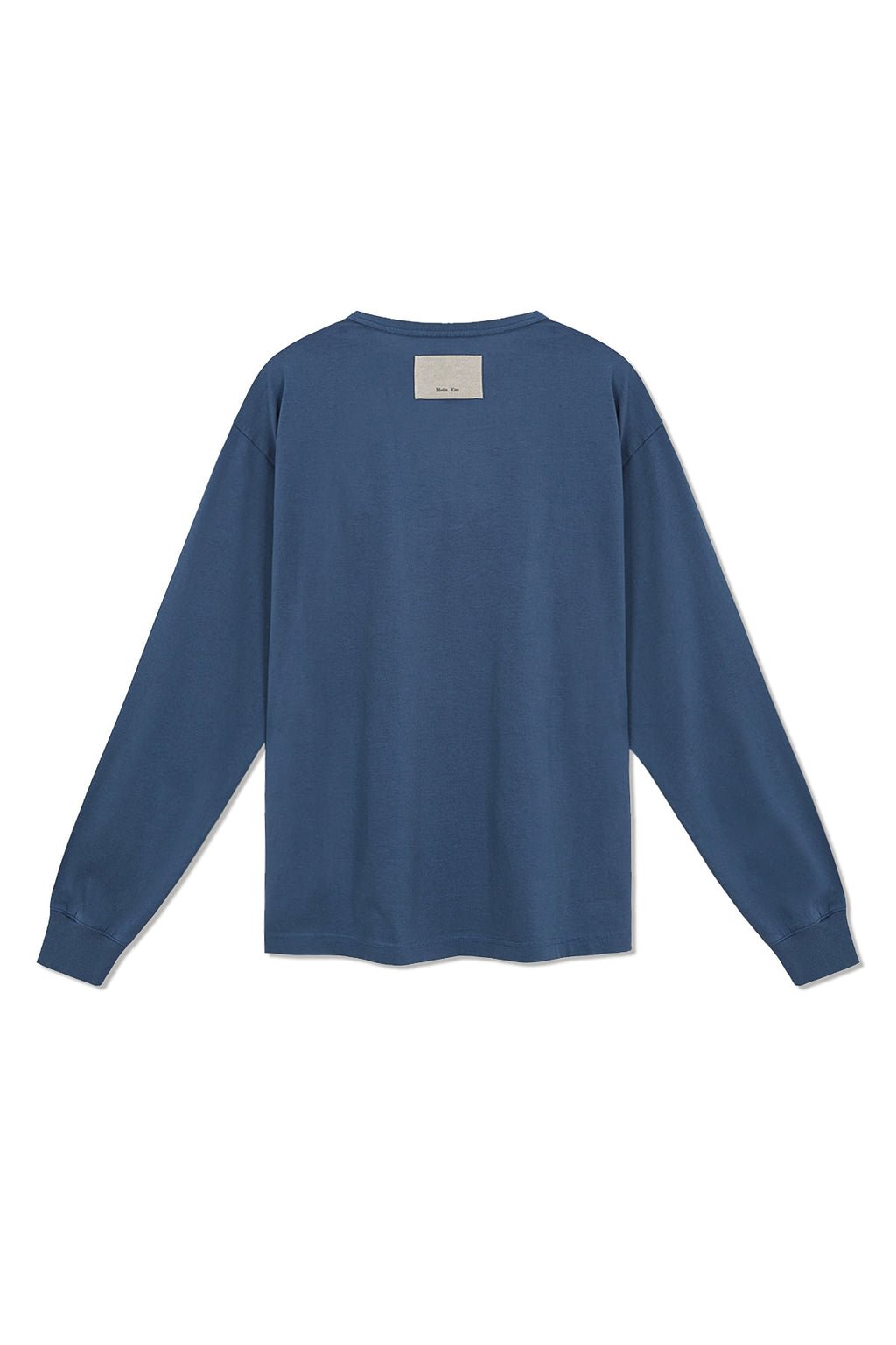 Matin Kim - Patch Graphic Long Sleeve Top (Smoke Blue) product image 2 | TRAB K-Fashion Australia