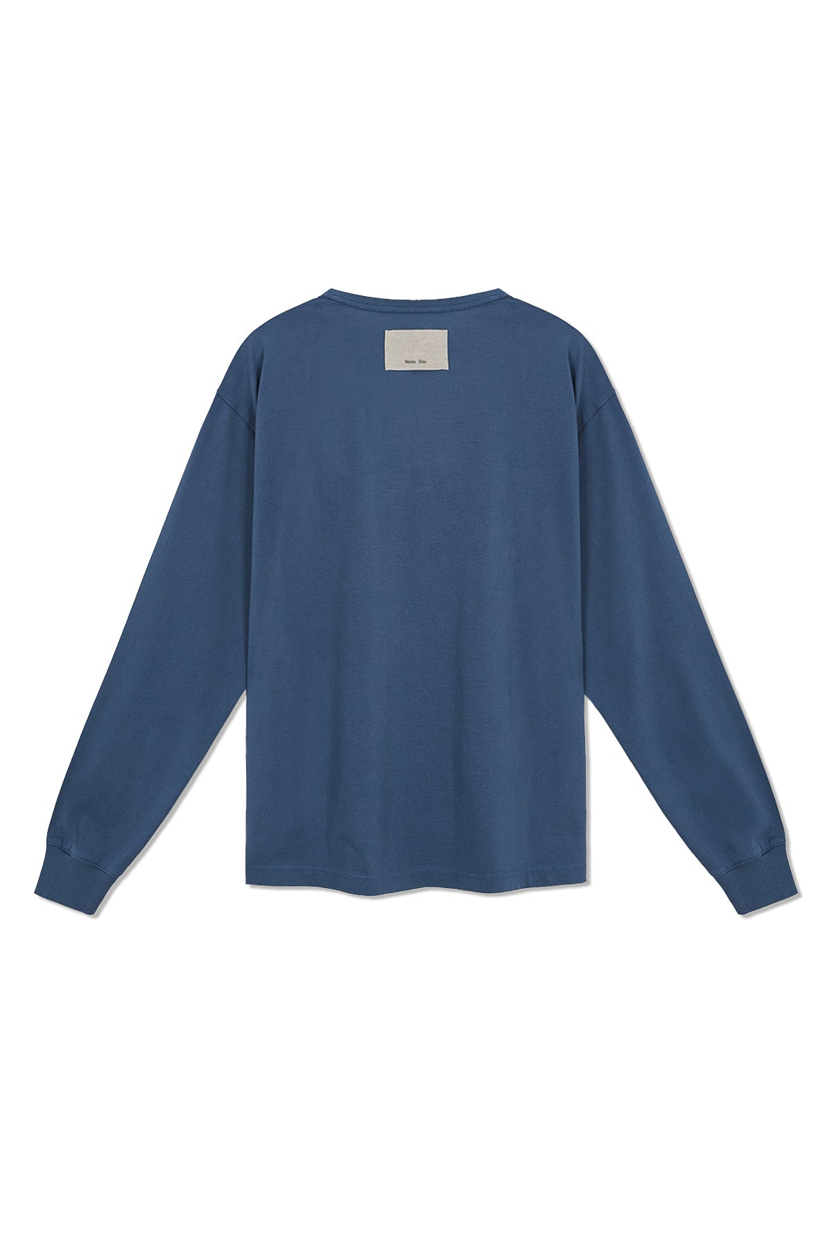 Matin Kim - Patch Graphic Long Sleeve Top (Smoke Blue) product image 2 | TRAB K-Fashion Australia
