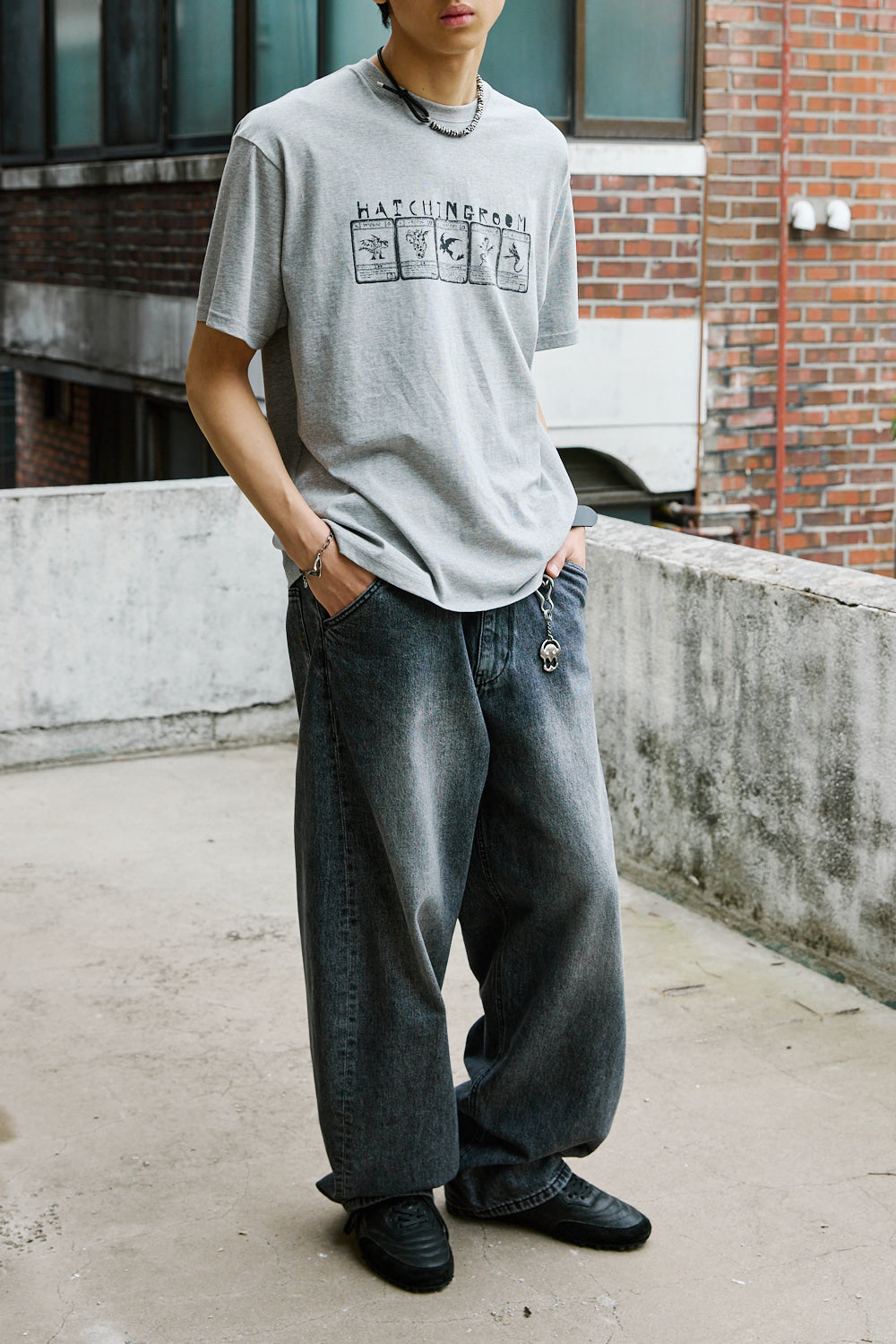 Hatchingroom - Curve Jeans Dragon Wing Ash (Grey) product image 12 | TRAB K-Fashion Australia